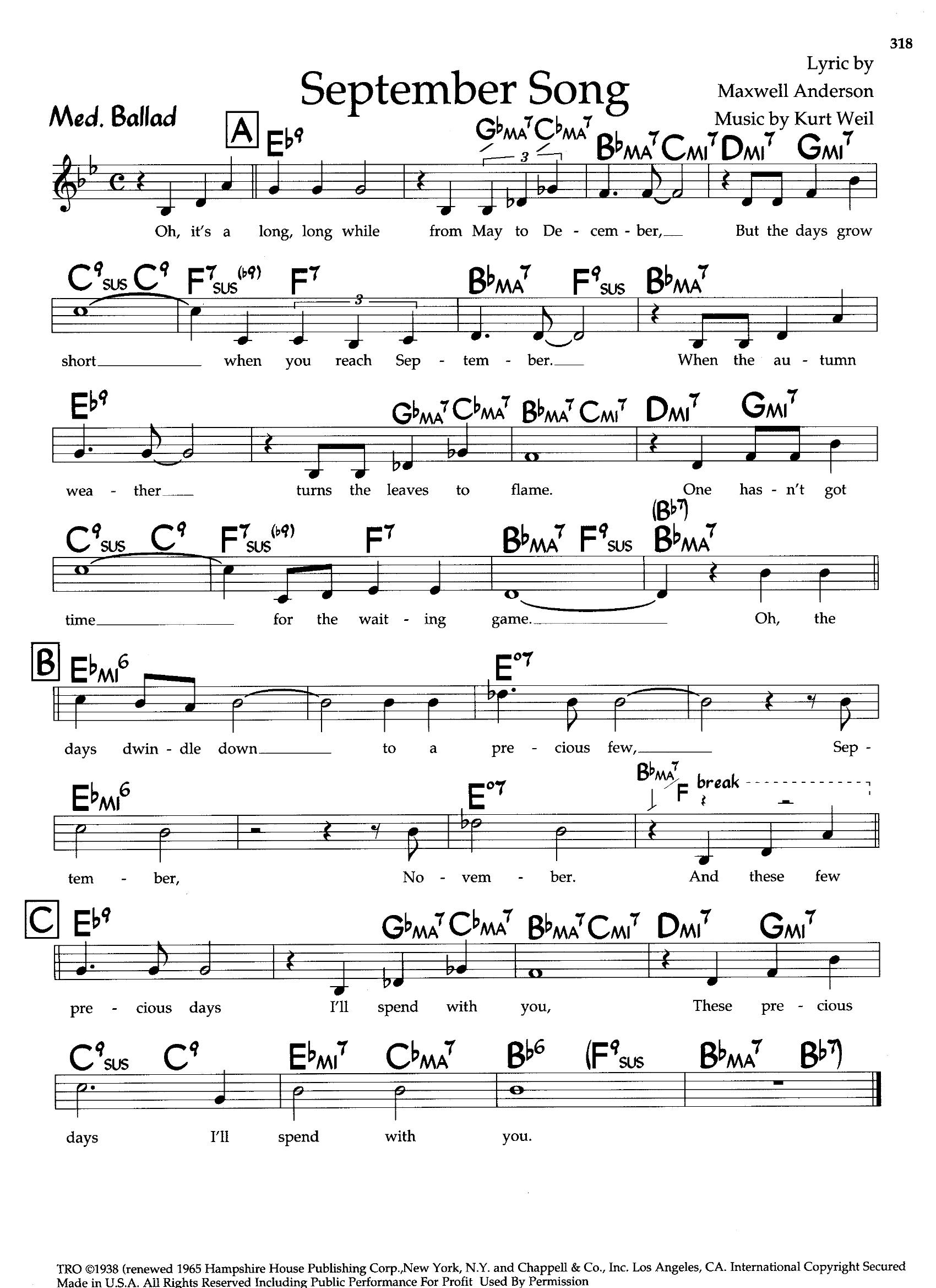 September Song September Song