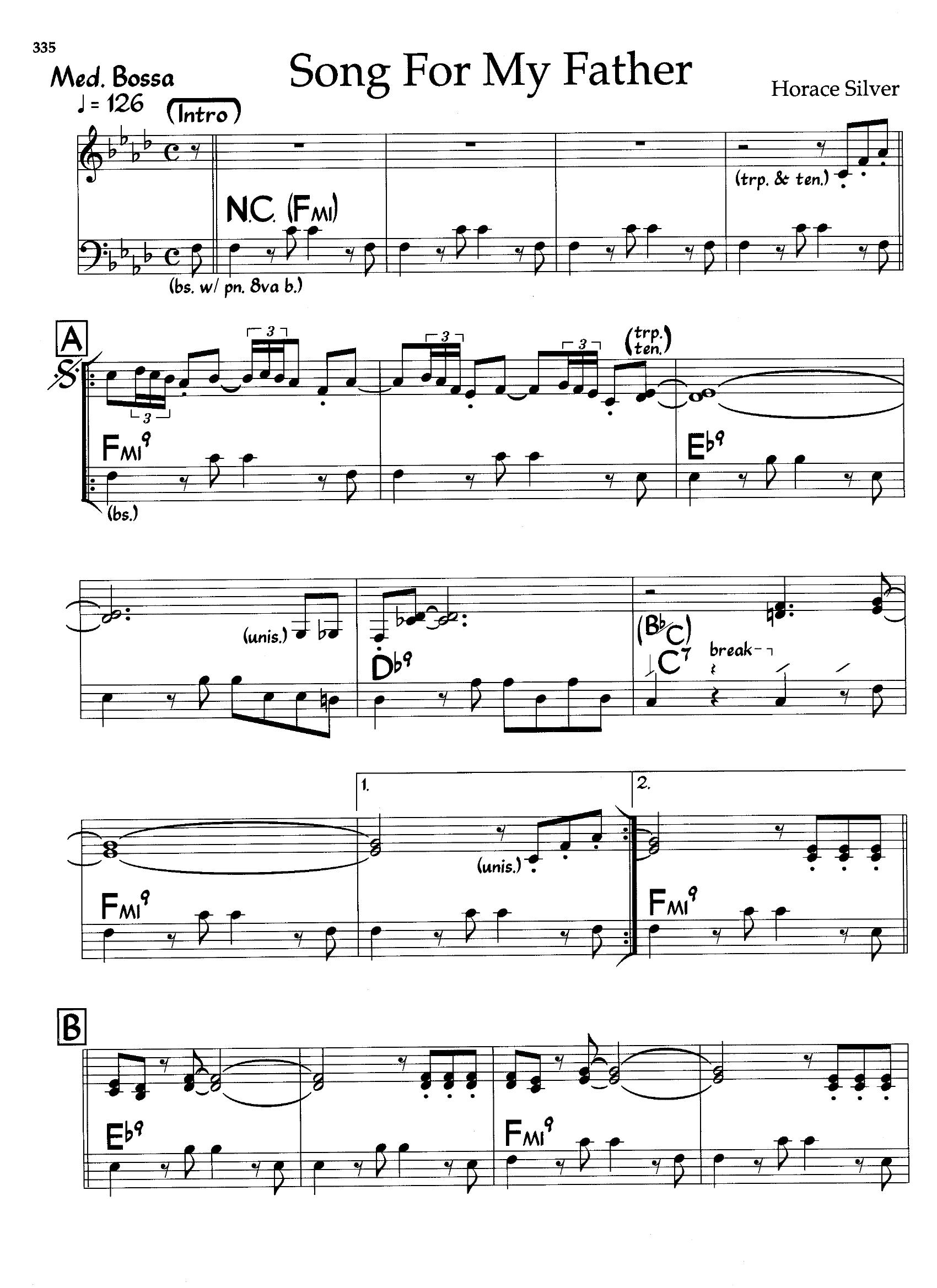 Song For My Father — Horace Silver Song For My Father — Horace Silver