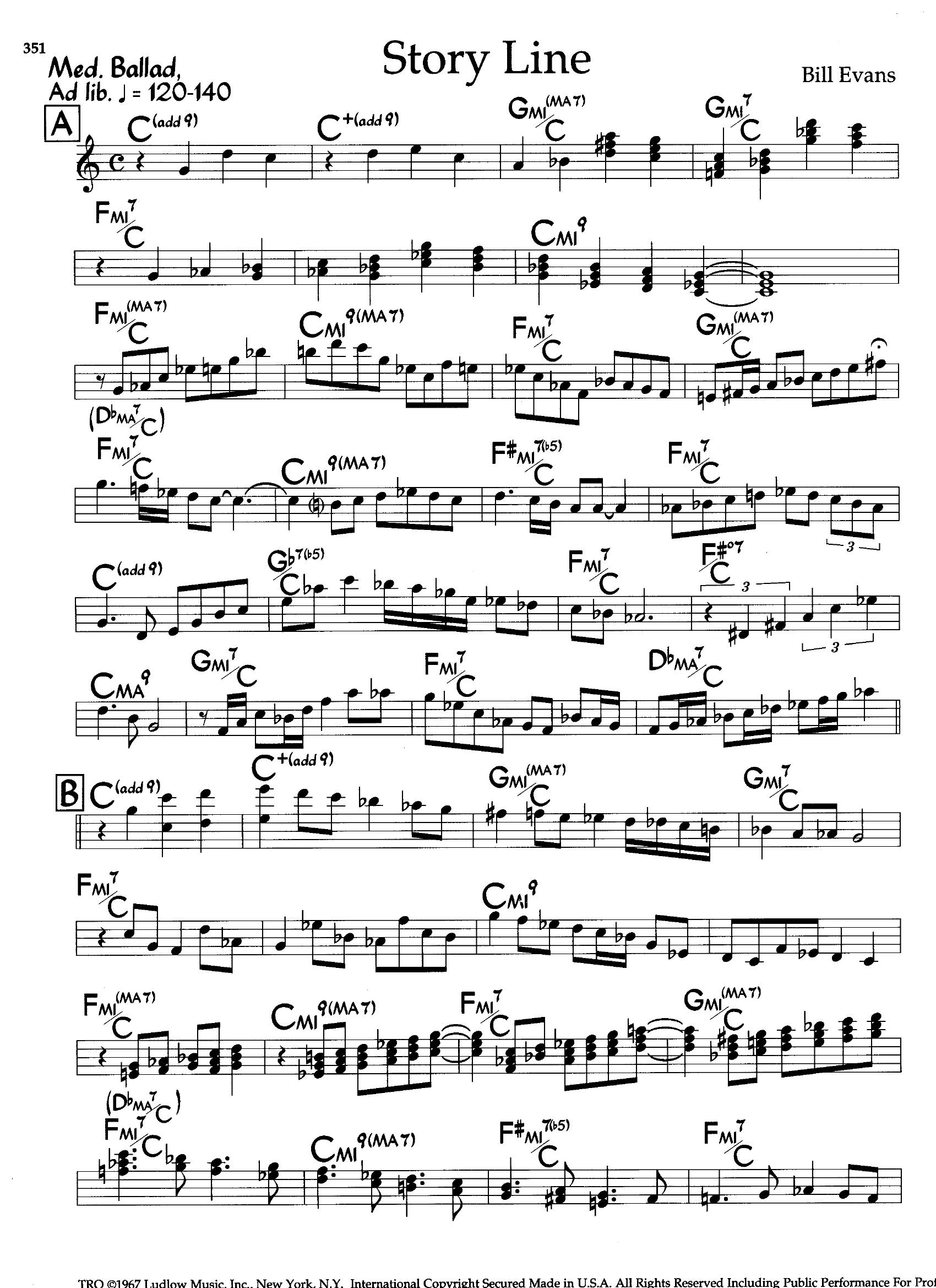 Story Line — Bill Evans Story Line — Bill Evans
