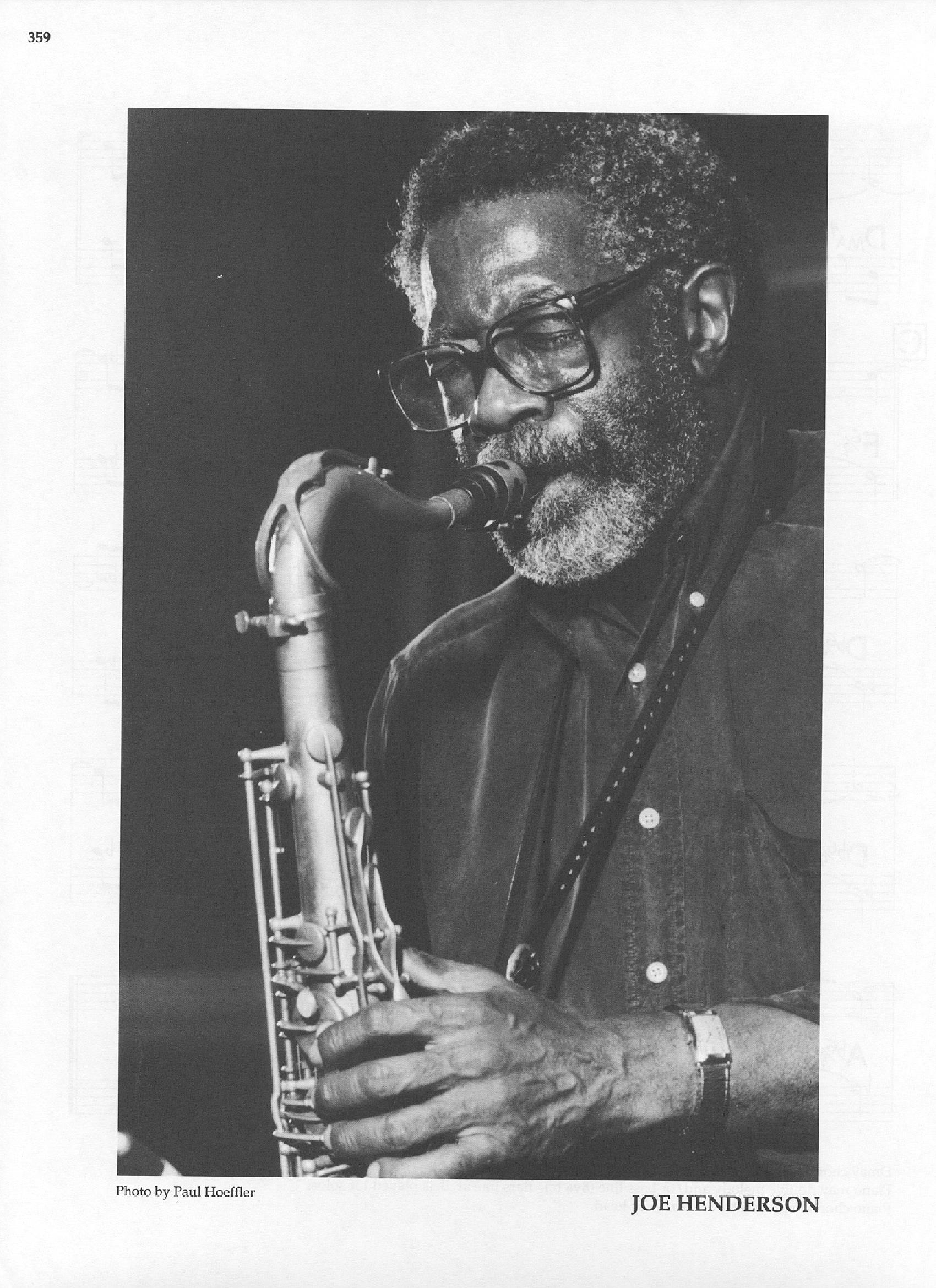 Photo of musicians — Joe Henderson Photo of musicians — Joe Henderson