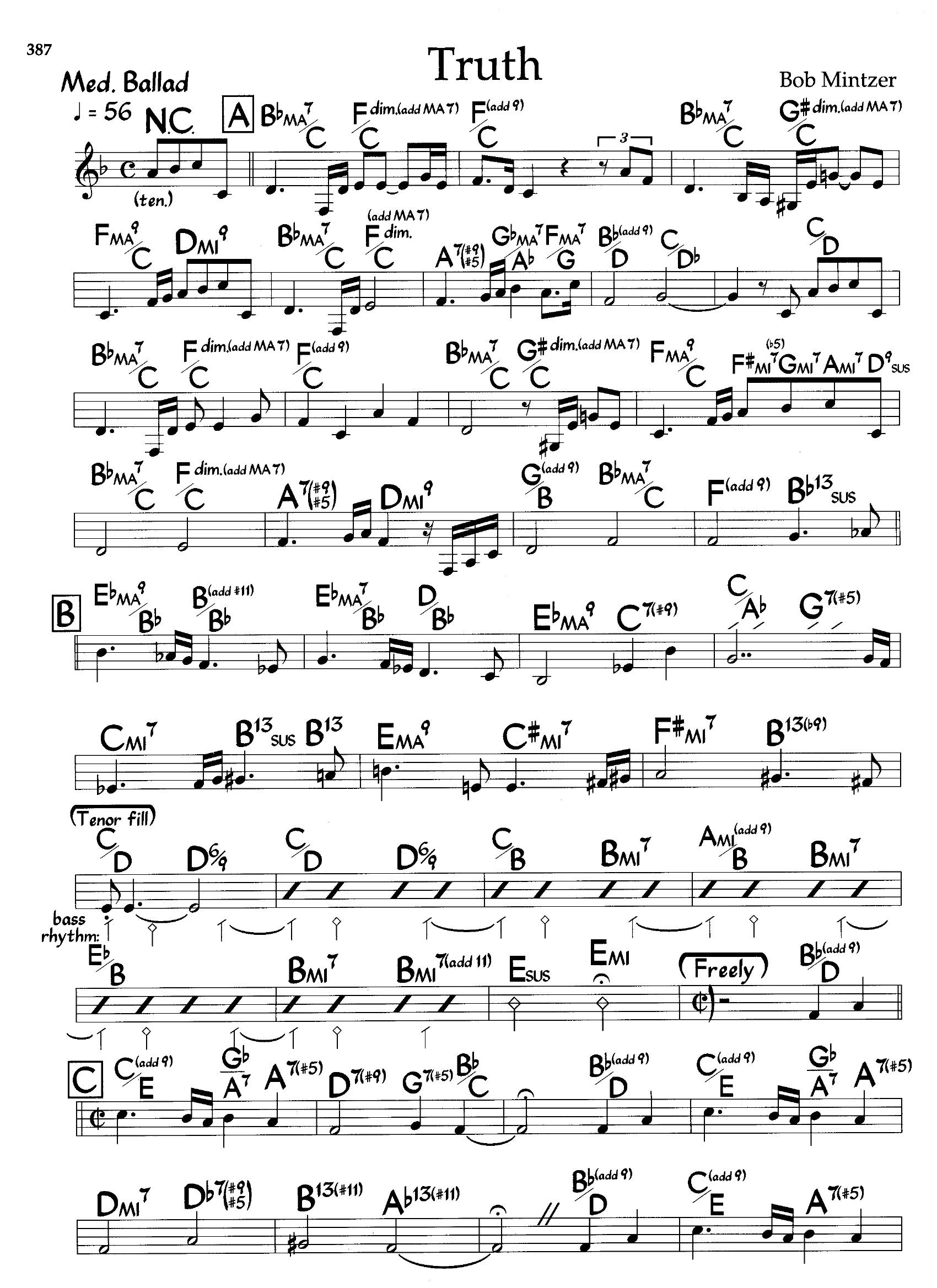 Truth — Bob Mintzer Truth — Bob Mintzer