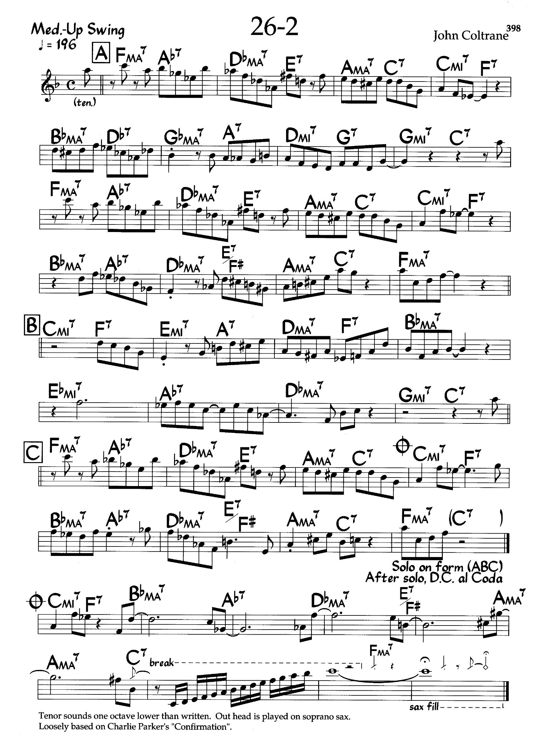 26-2 — John Coltrane 26-2 — John Coltrane