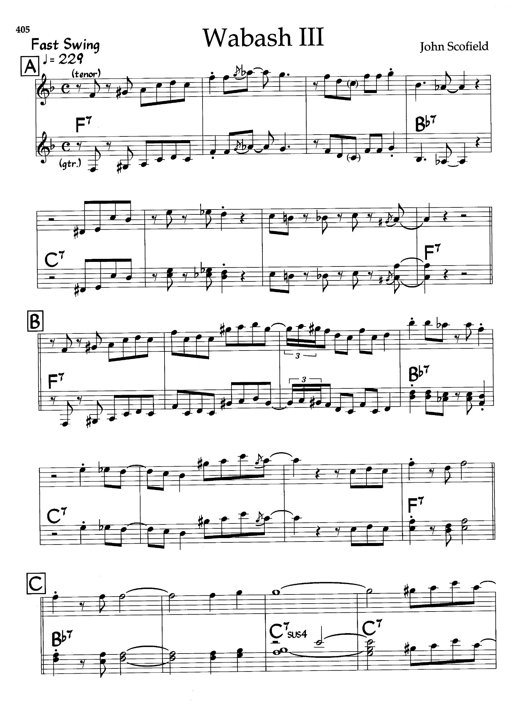 Wabash III — John Scofield Wabash III — John Scofield