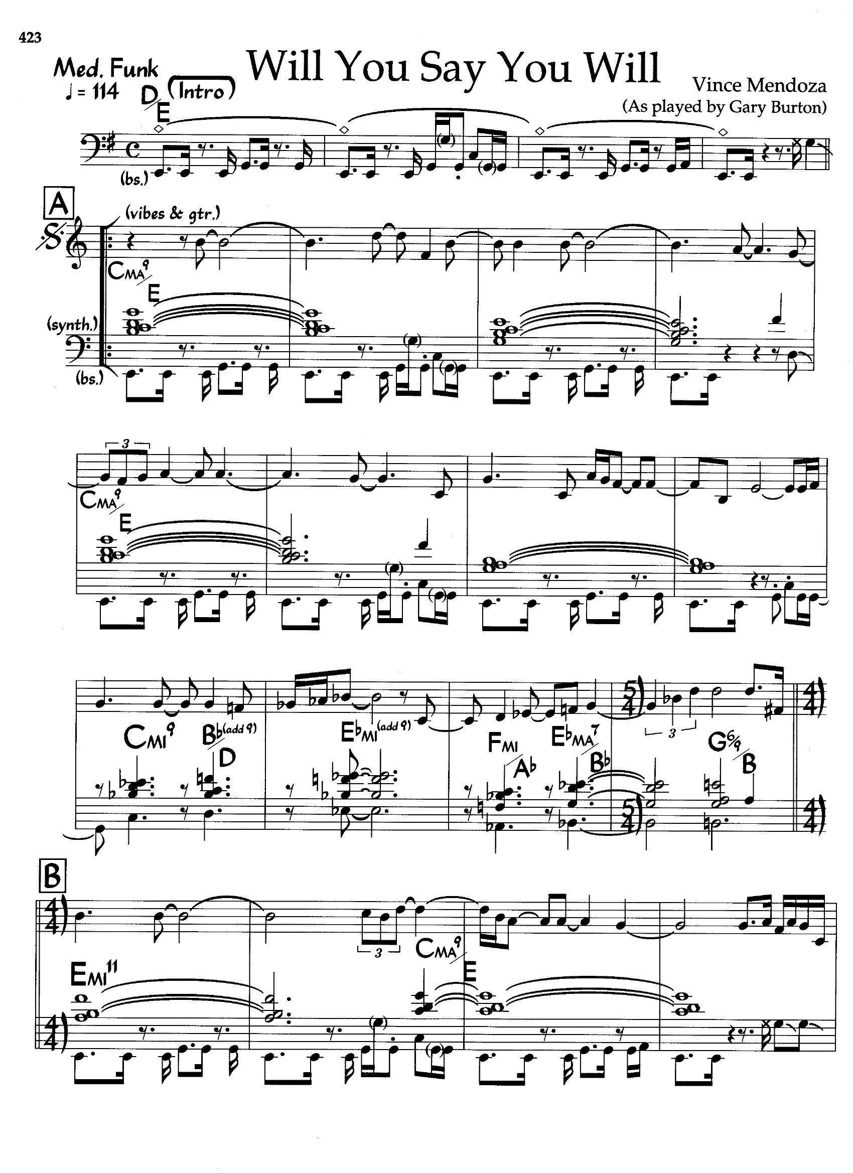 Will You Say You Will — Gary Burton Will You Say You Will — Gary Burton