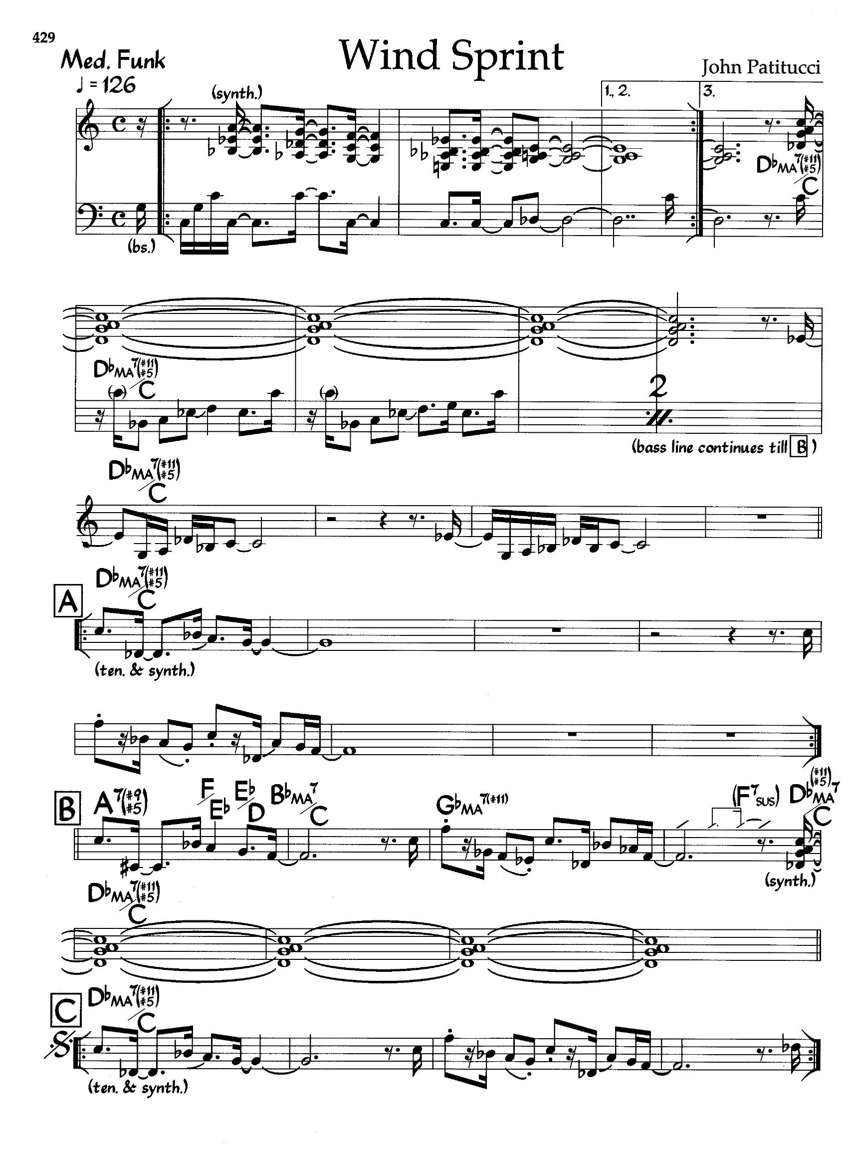 Wind Sprint — John Patitucci Wind Sprint — John Patitucci