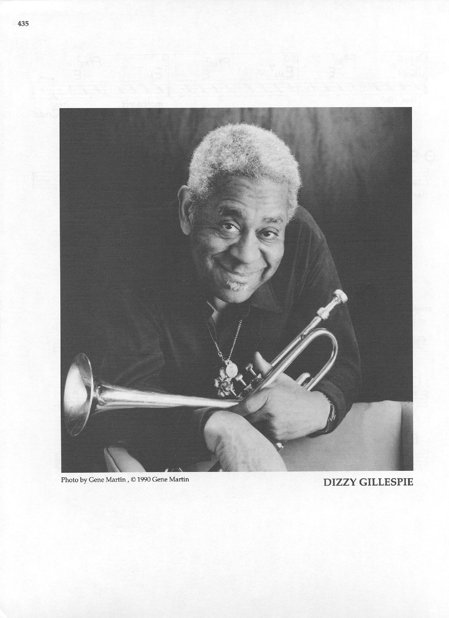 Photo of musicians — Dizzy Gillespie Photo of musicians — Dizzy Gillespie