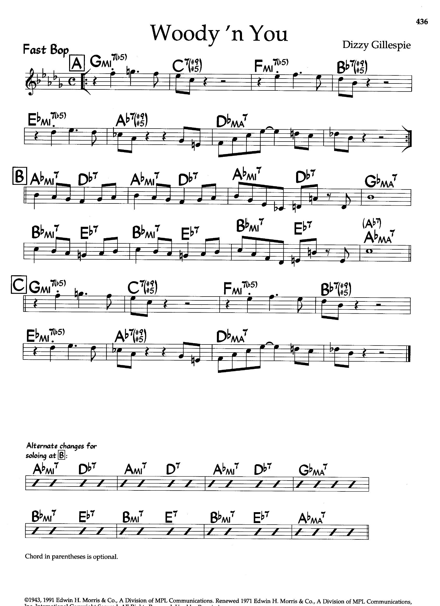 Woody 'N You — Dizzy Gillespie Woody 'N You — Dizzy Gillespie