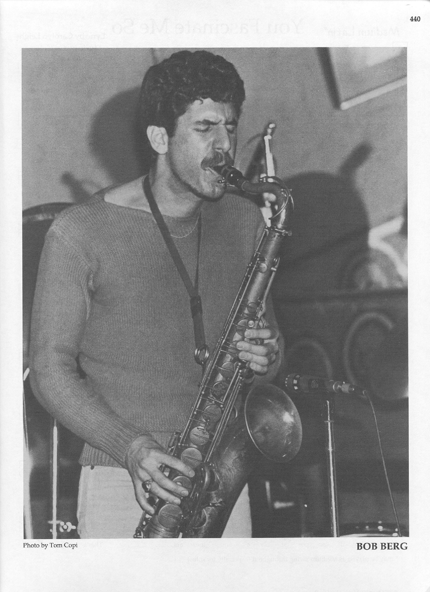 Photo of musicians — Bob Berg Photo of musicians — Bob Berg
