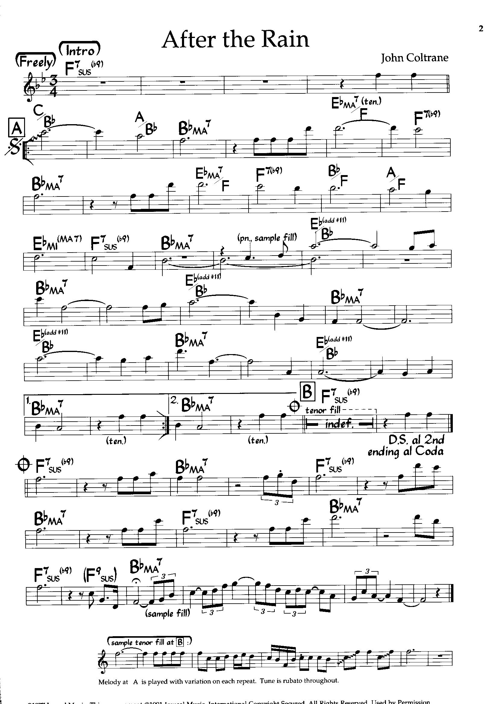 After The Rain — John Coltrane After The Rain — John Coltrane