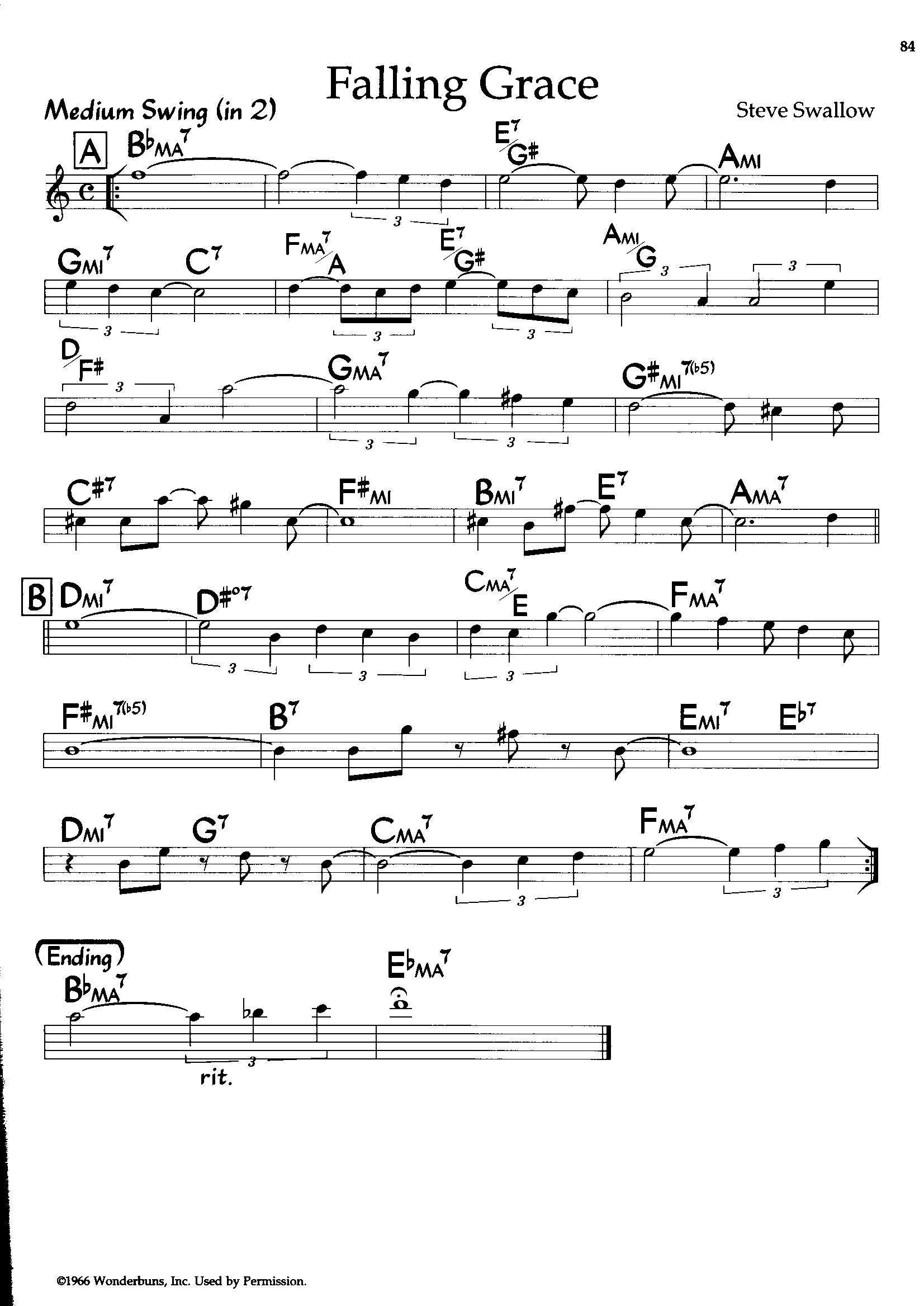 Falling Grace — Steve Swallow Falling Grace — Steve Swallow