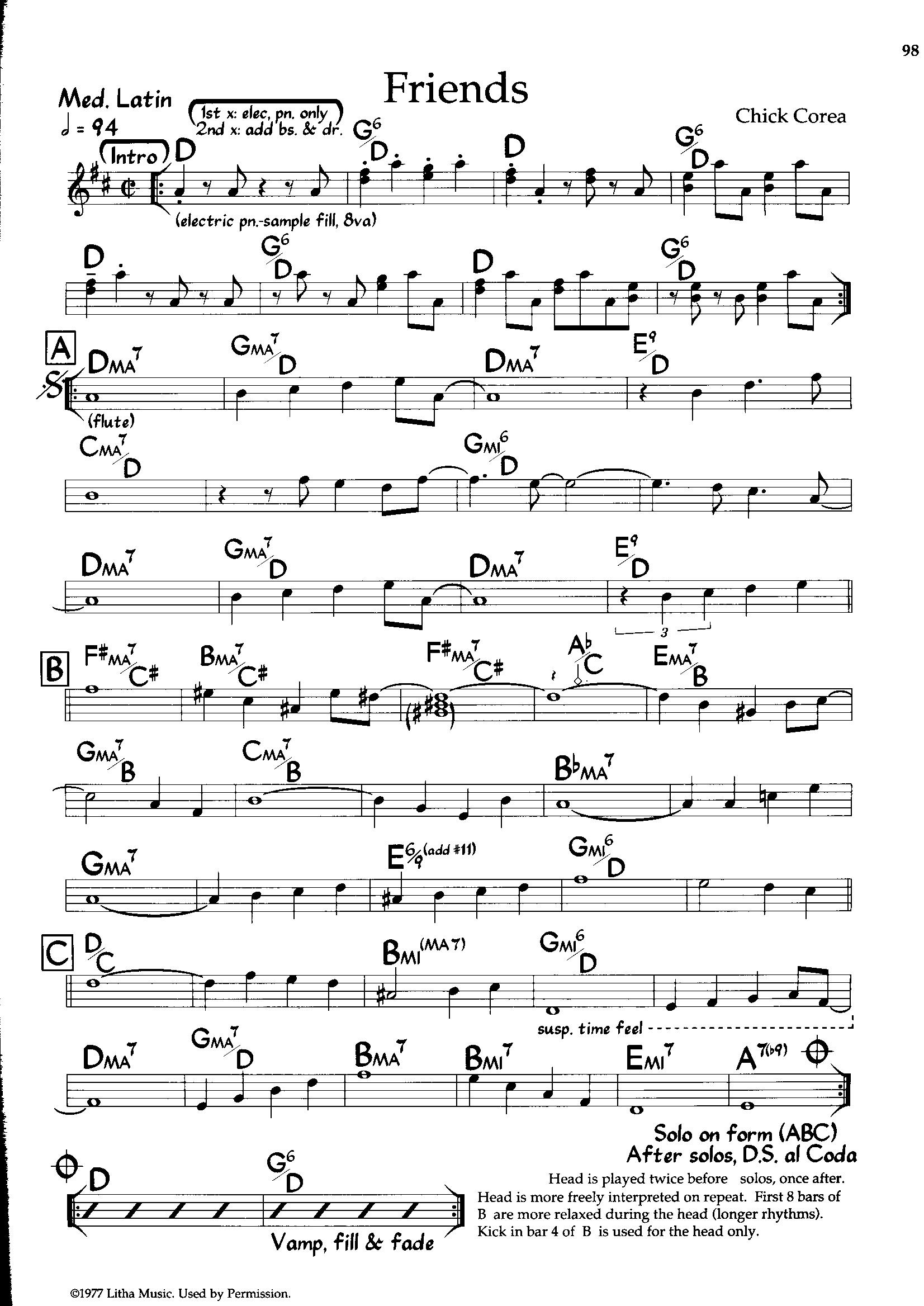 Friends — Chick Corea Friends — Chick Corea