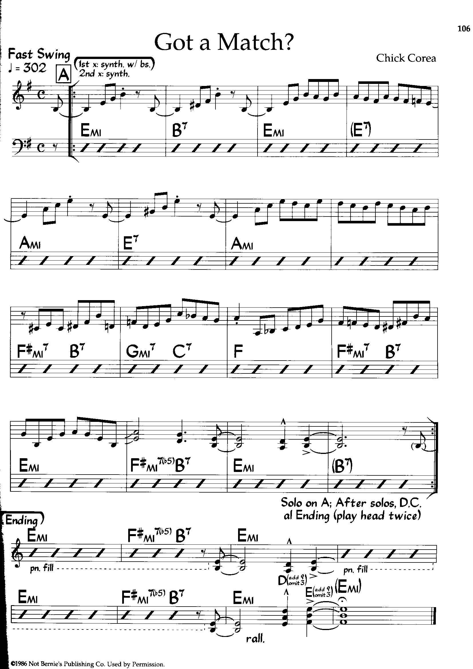 Got A Match — Chick Corea Got A Match — Chick Corea