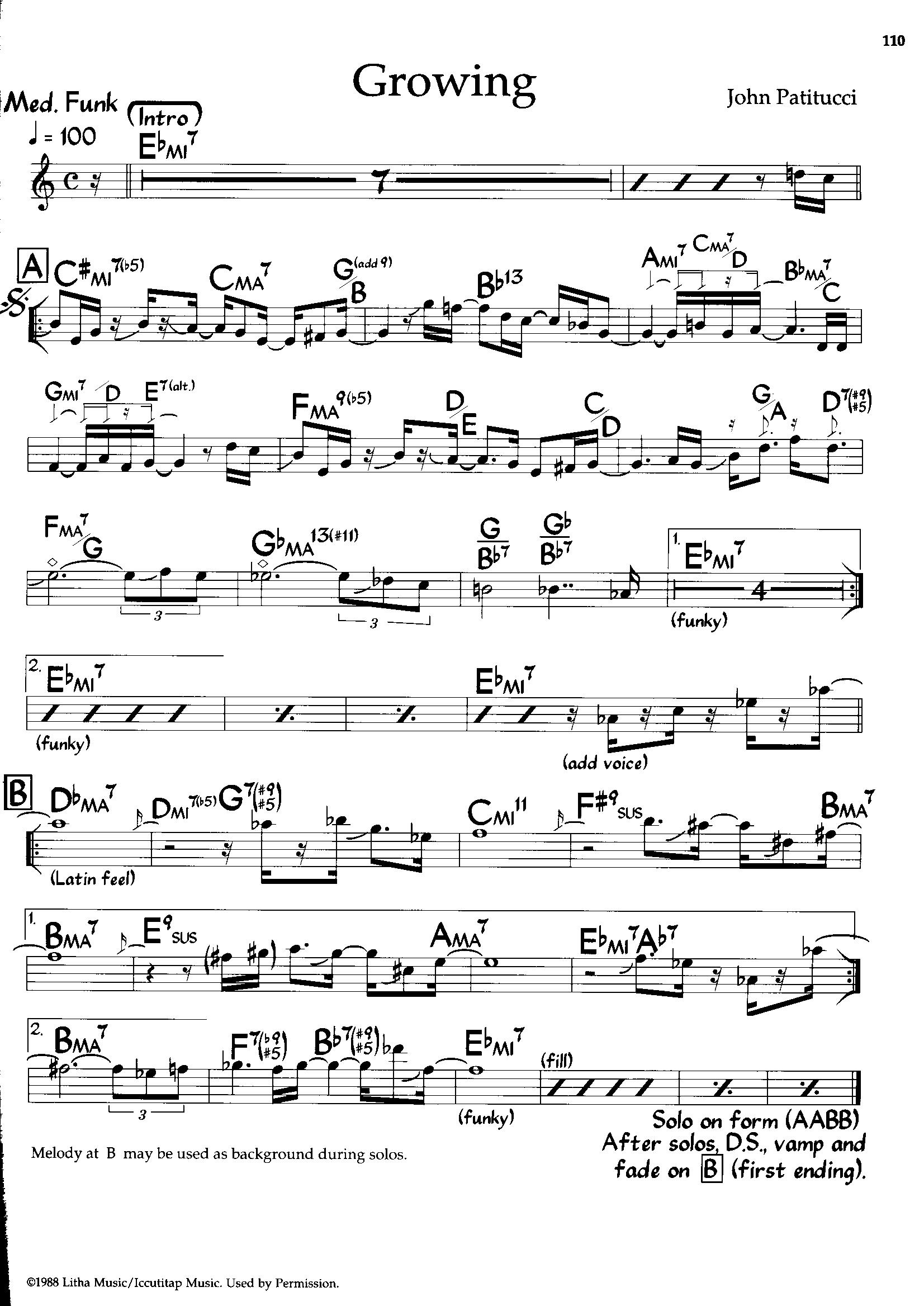 Growing — John Patitucci Growing — John Patitucci