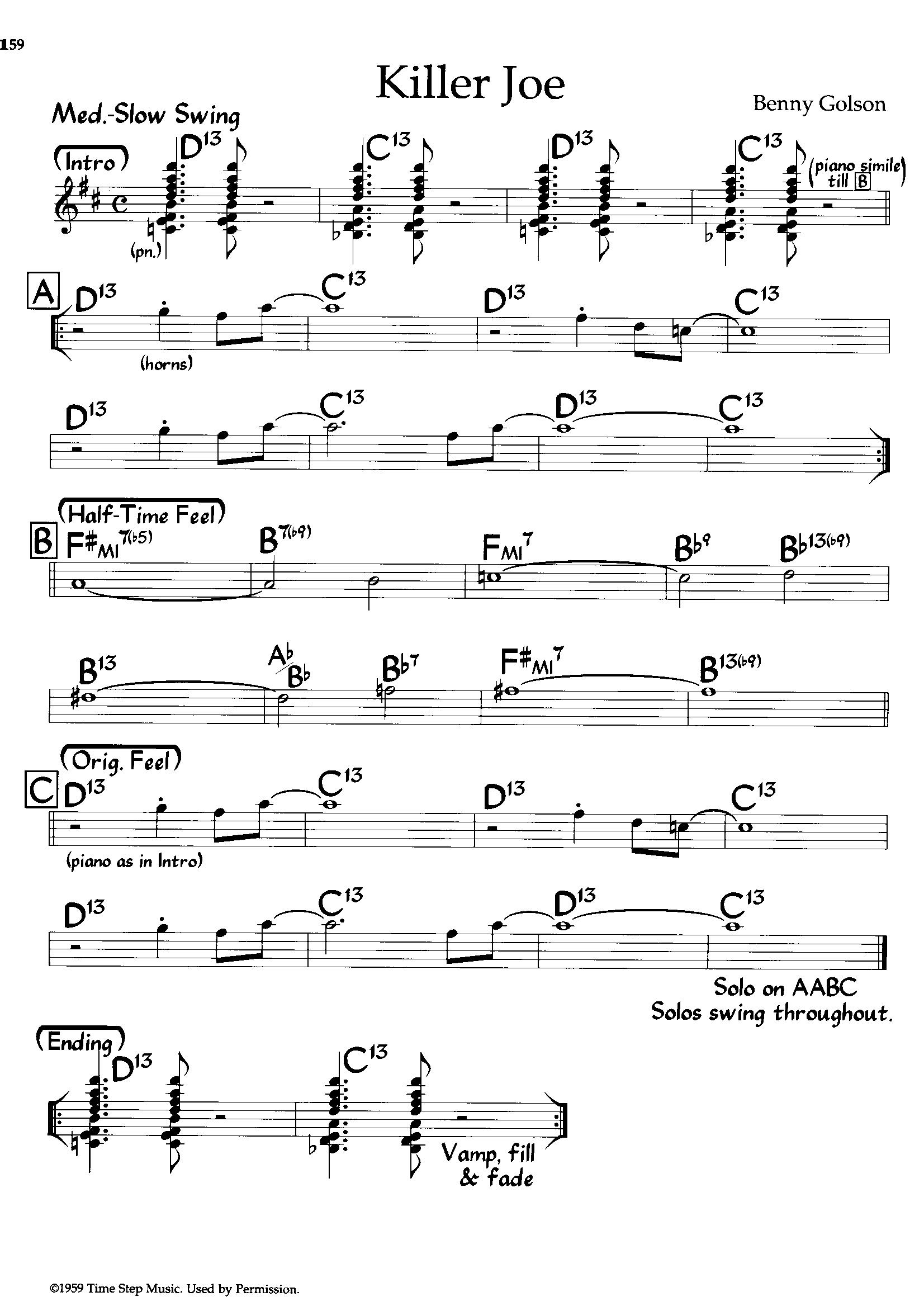 Killer Joe — Benny Golson Killer Joe — Benny Golson