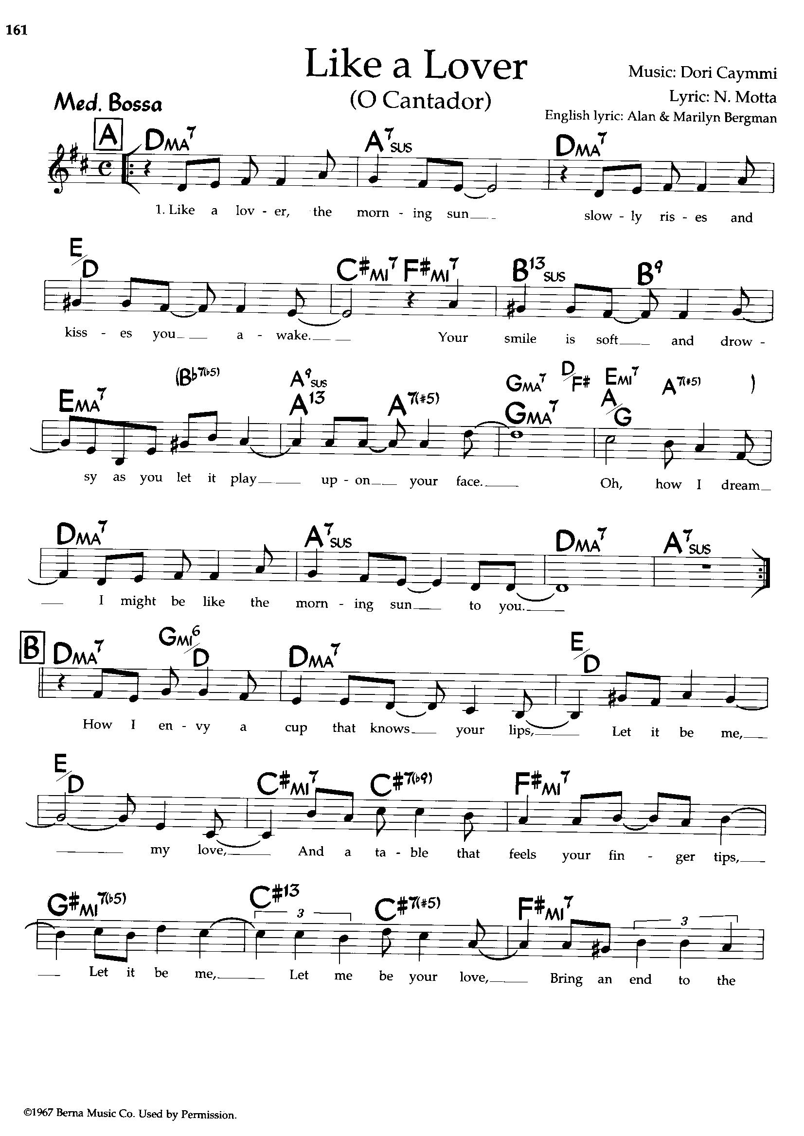 Like A Lover (O Cantador) — Dori Caymmi Like A Lover (O Cantador) — Dori Caymmi