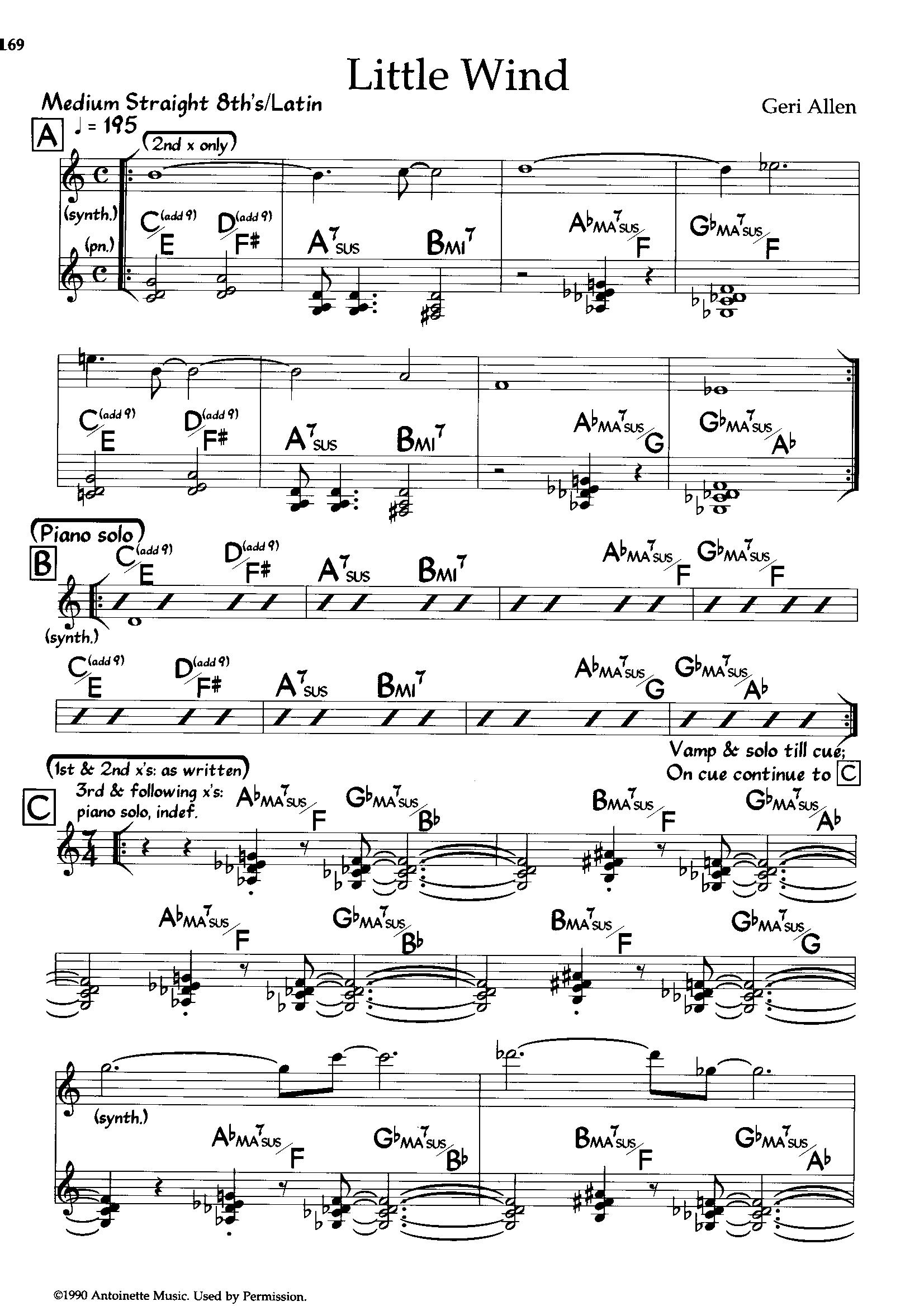 Little Wind — Geri Allen Little Wind — Geri Allen