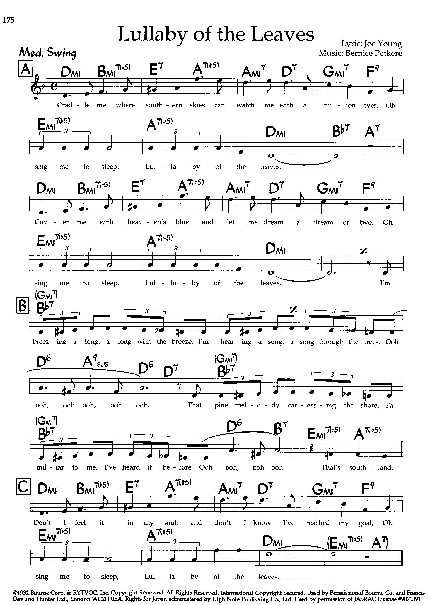 Lullaby Of The Leaves Lullaby Of The Leaves