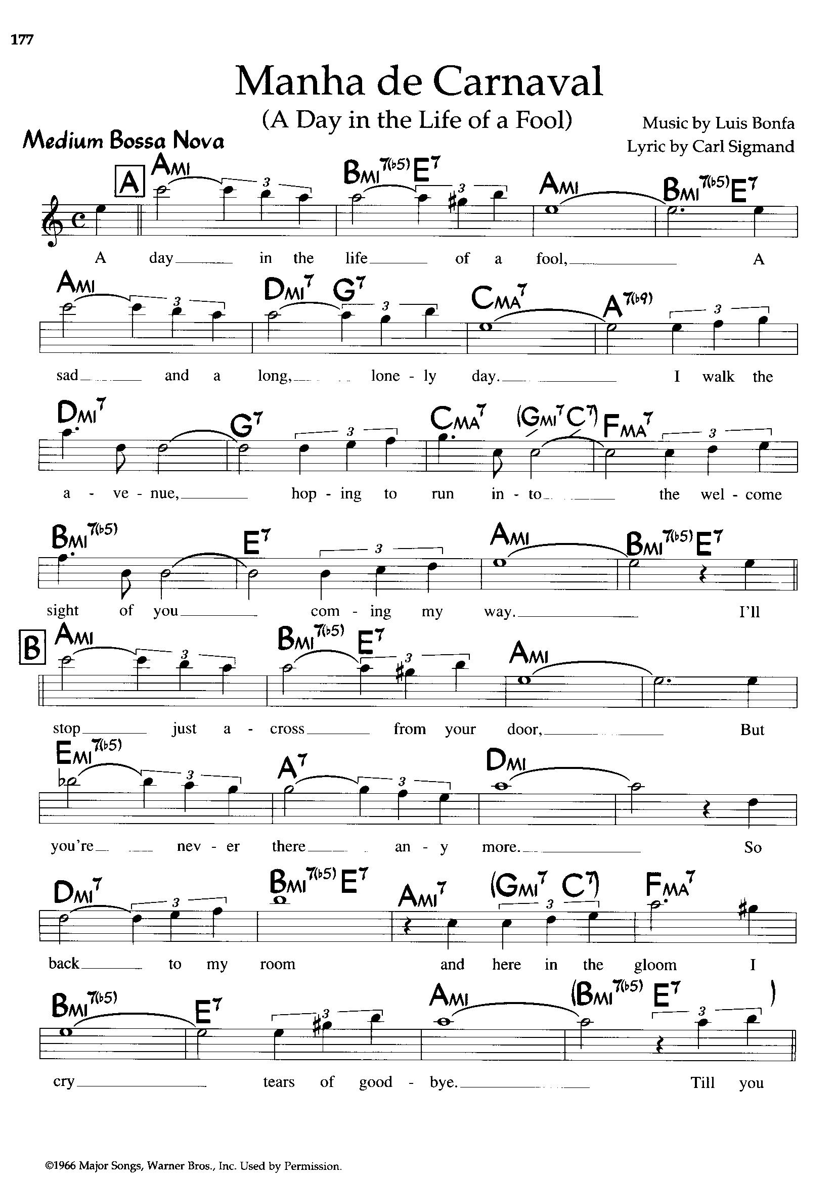 Manha De Carneval — Luis Bonfa Manha De Carneval — Luis Bonfa