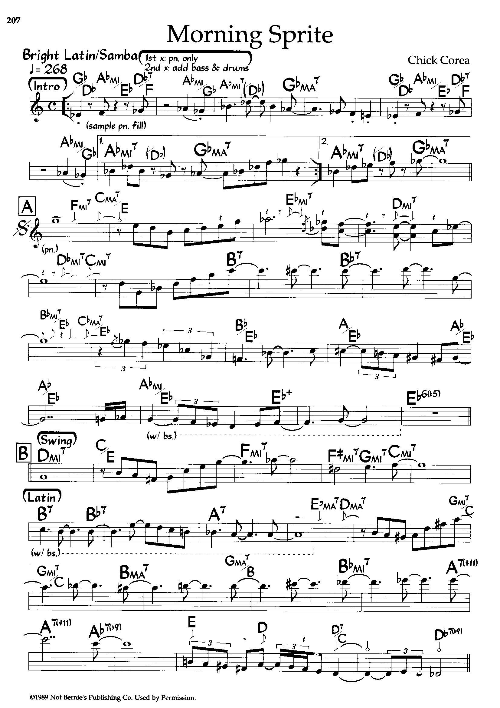 Morning Sprite — Chick Corea Morning Sprite — Chick Corea