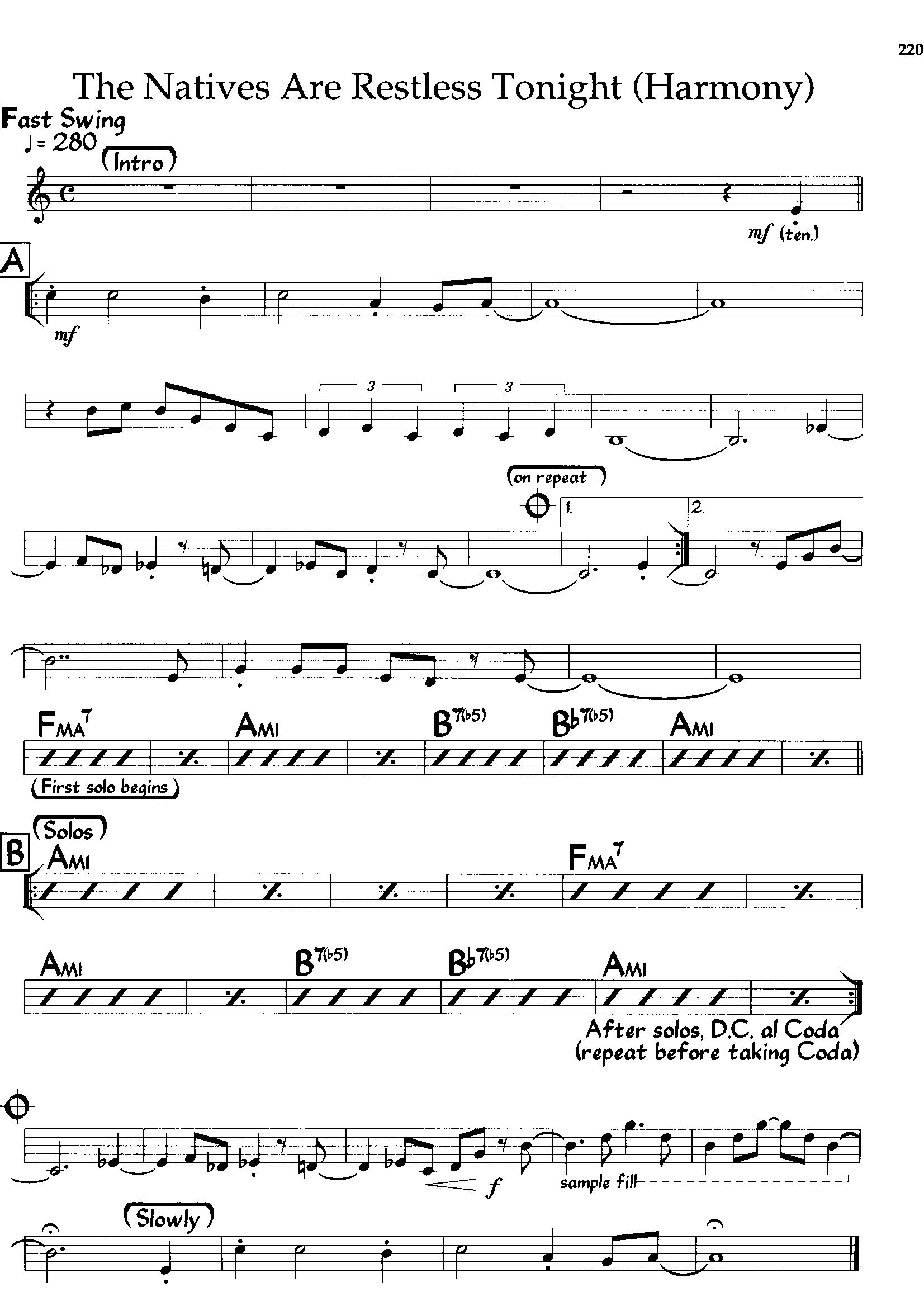 The Natives Are Restless Tonight — Horace Silver The Natives Are Restless Tonight — Horace Silver