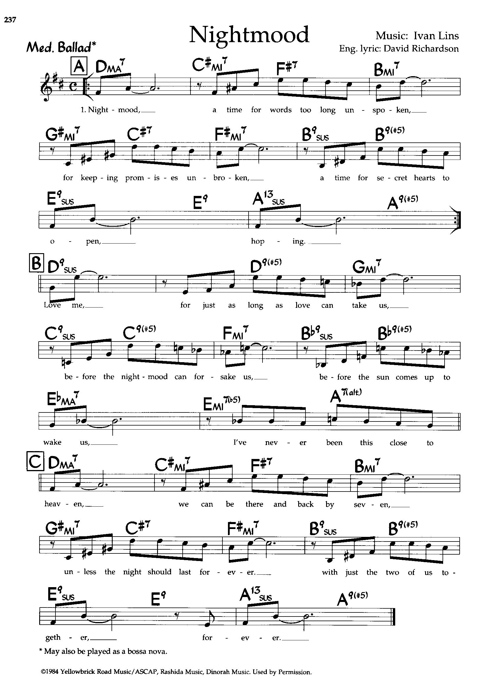 Nightmood (Lembra) — Ivan Lins / Mark Murphy Nightmood (Lembra) — Ivan Lins / Mark Murphy