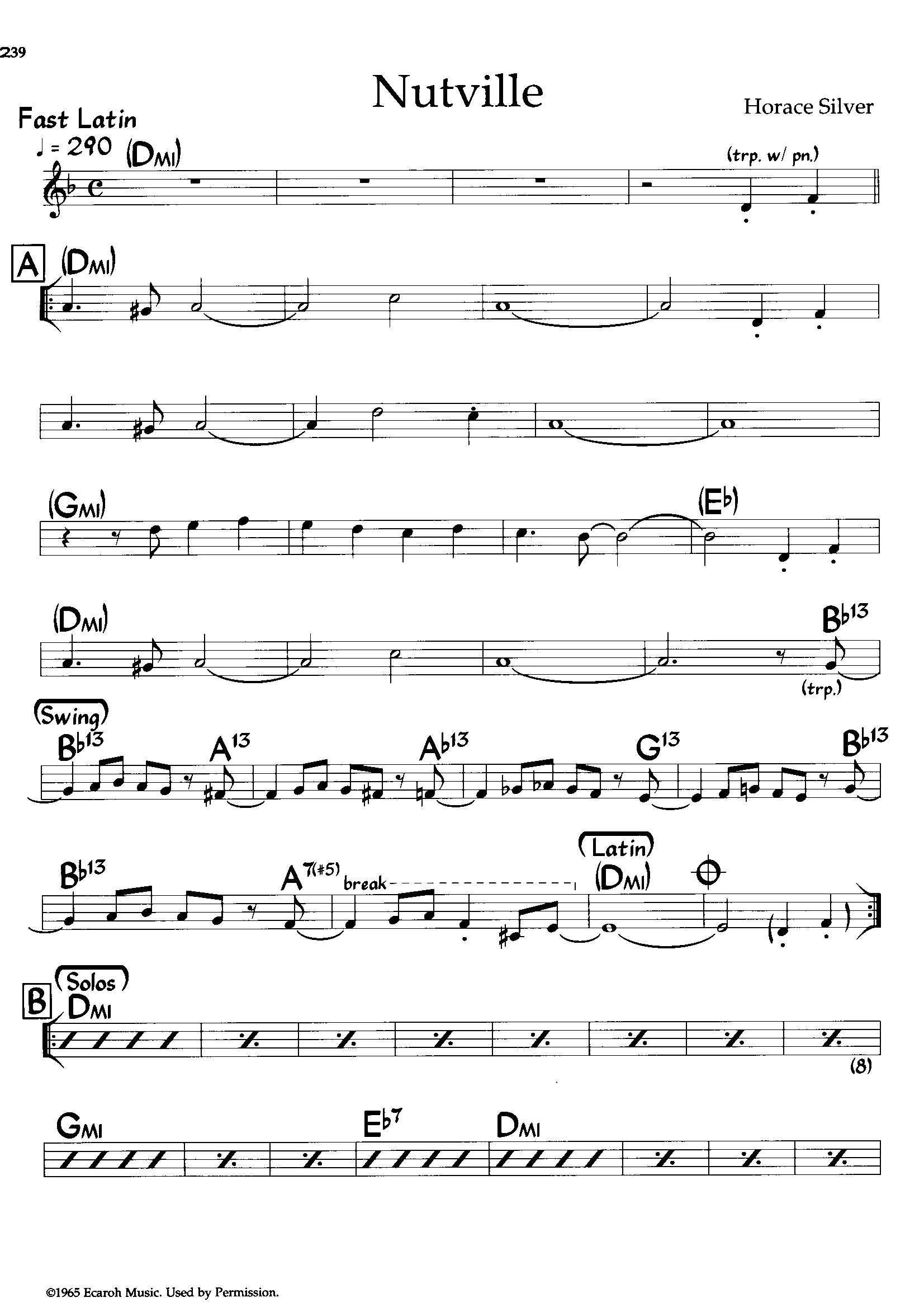 Nutville — Horace Silver Nutville — Horace Silver