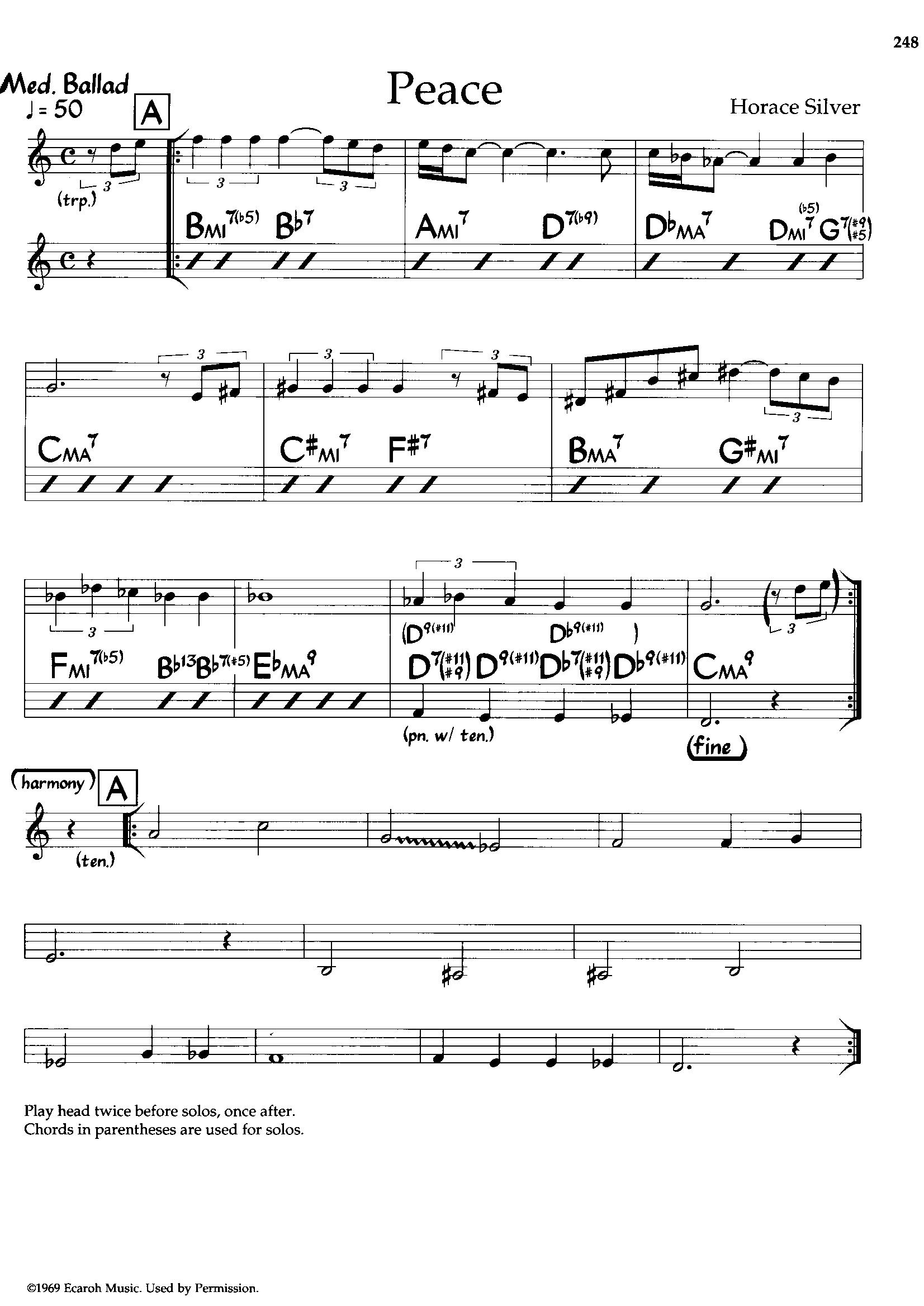 Peace — Horace Silver Peace — Horace Silver