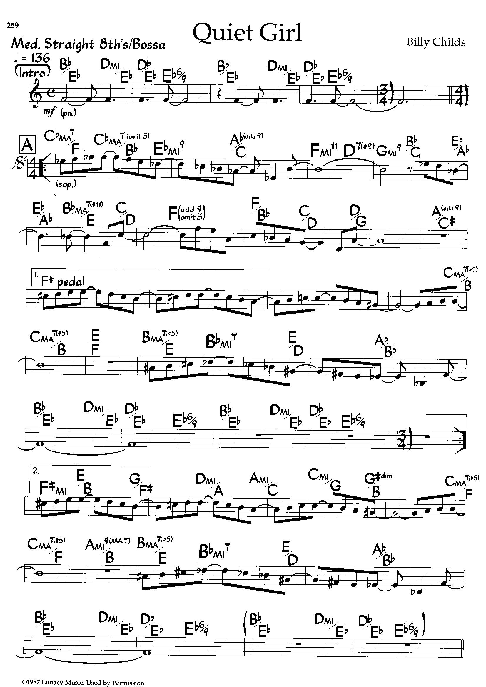 Quiet Girl — Billy Childs Quiet Girl — Billy Childs