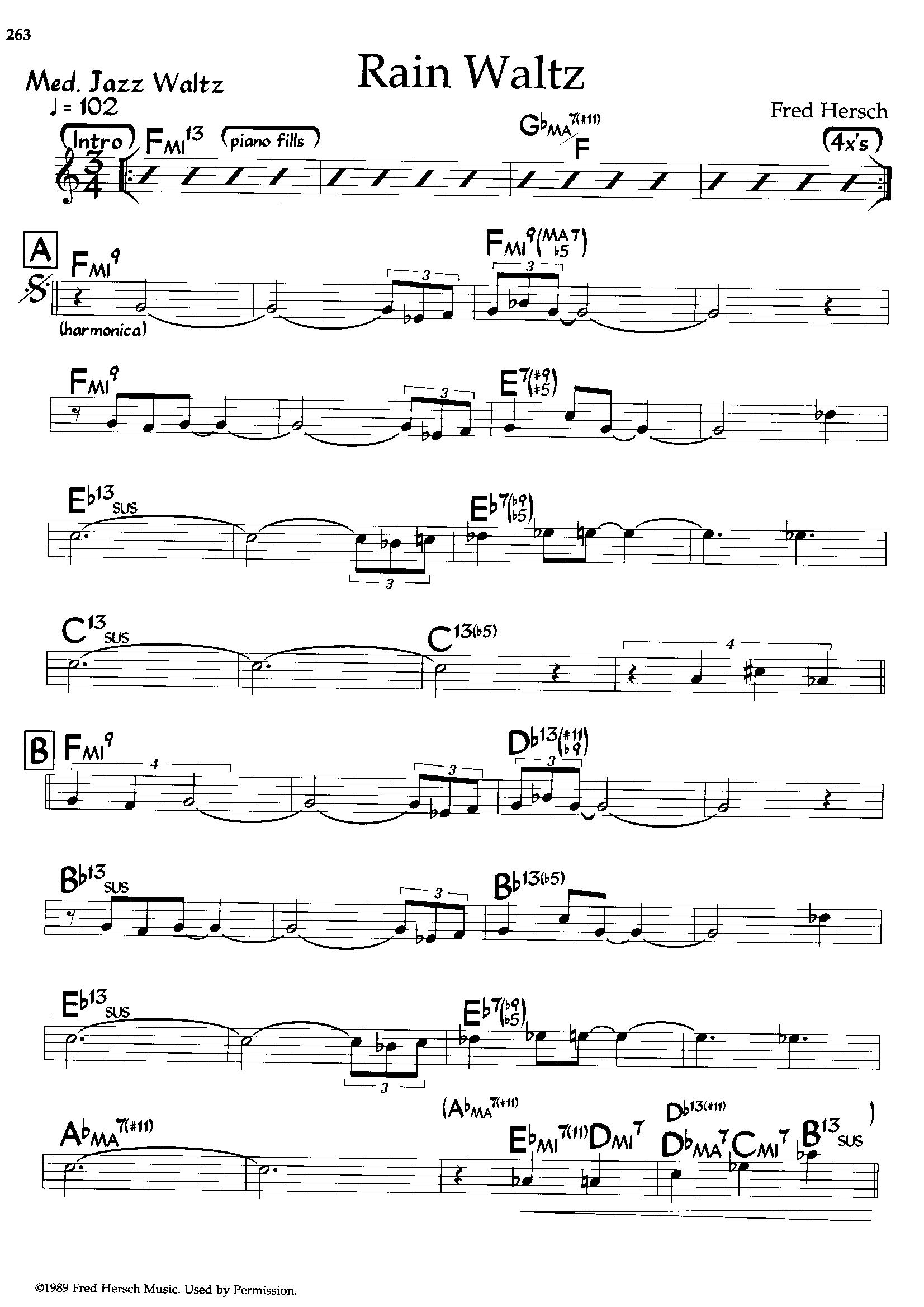 Rain Waltz — Fred Hersch Rain Waltz — Fred Hersch