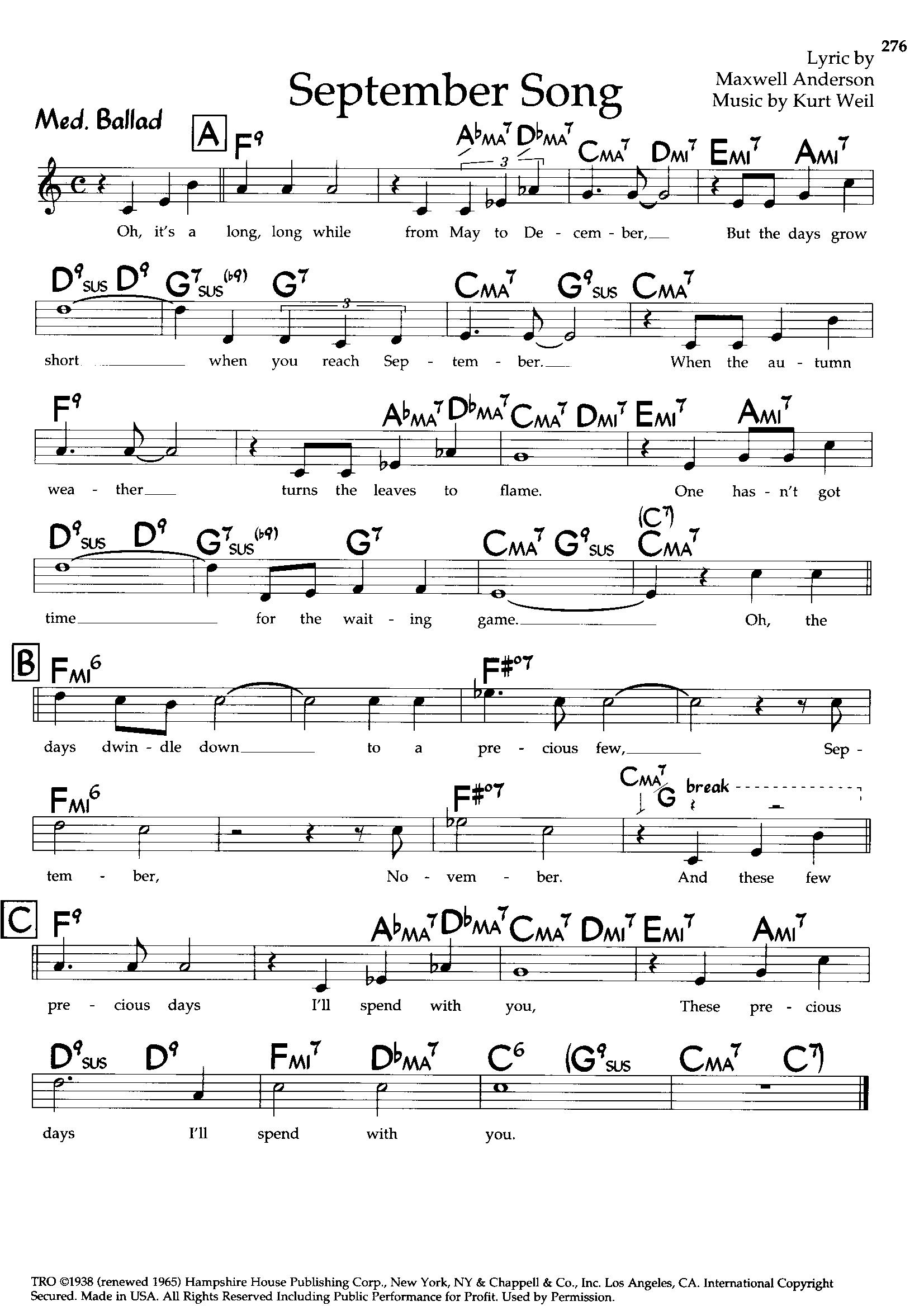 September Song