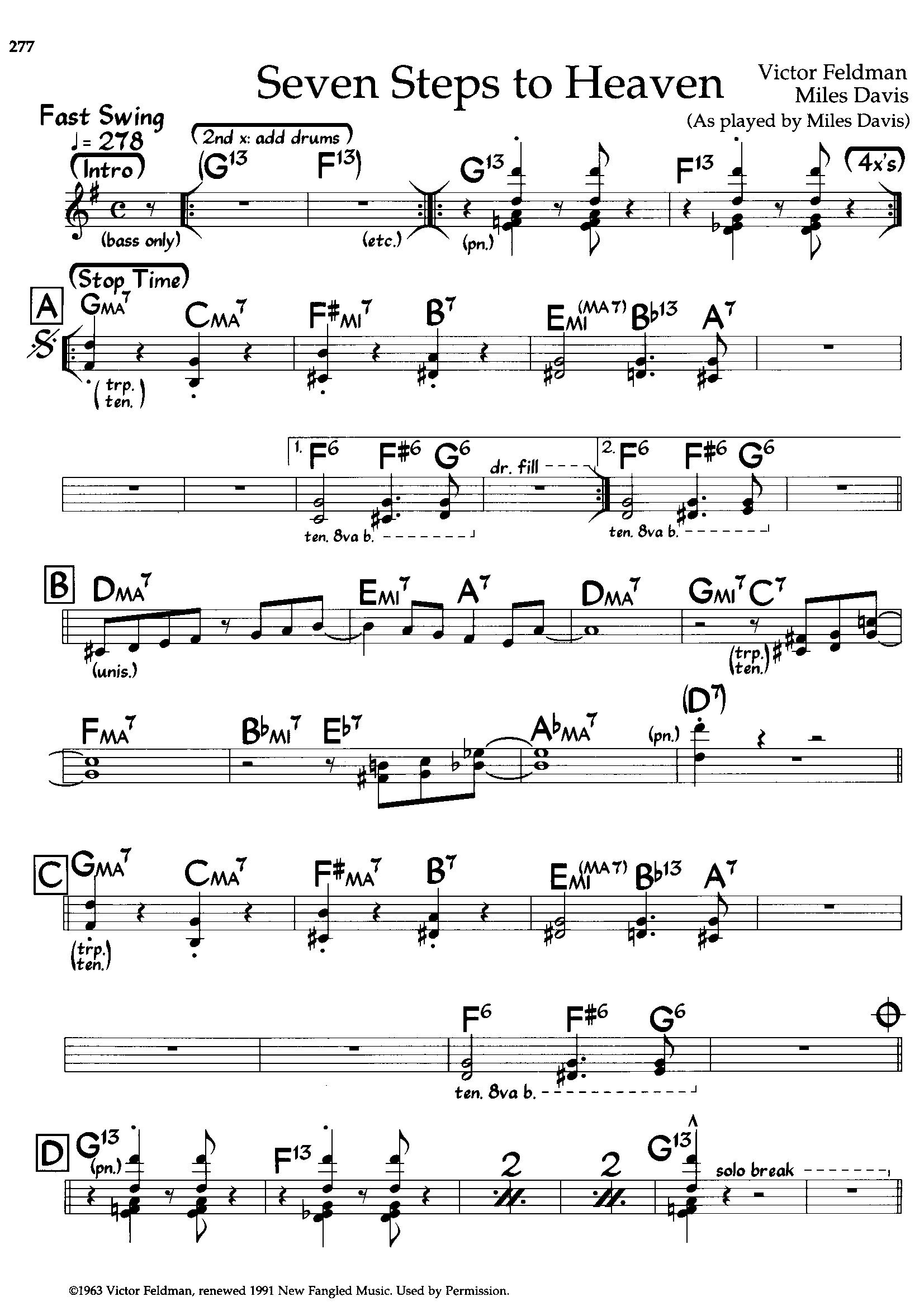 Seven Steps To Heaven — Miles Davis Seven Steps To Heaven — Miles Davis