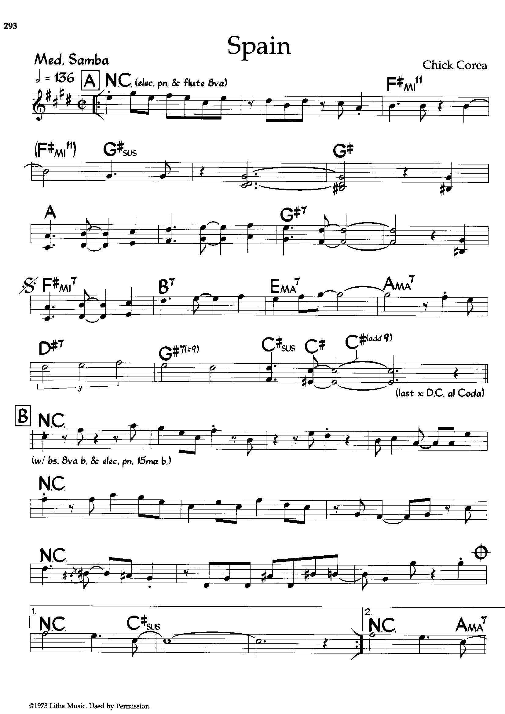 Spain — Chick Corea Spain — Chick Corea