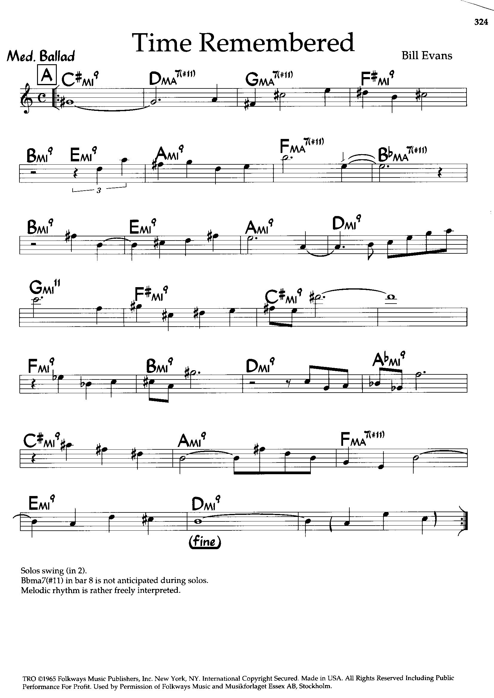 Time Remembered — Bill Evans Time Remembered — Bill Evans