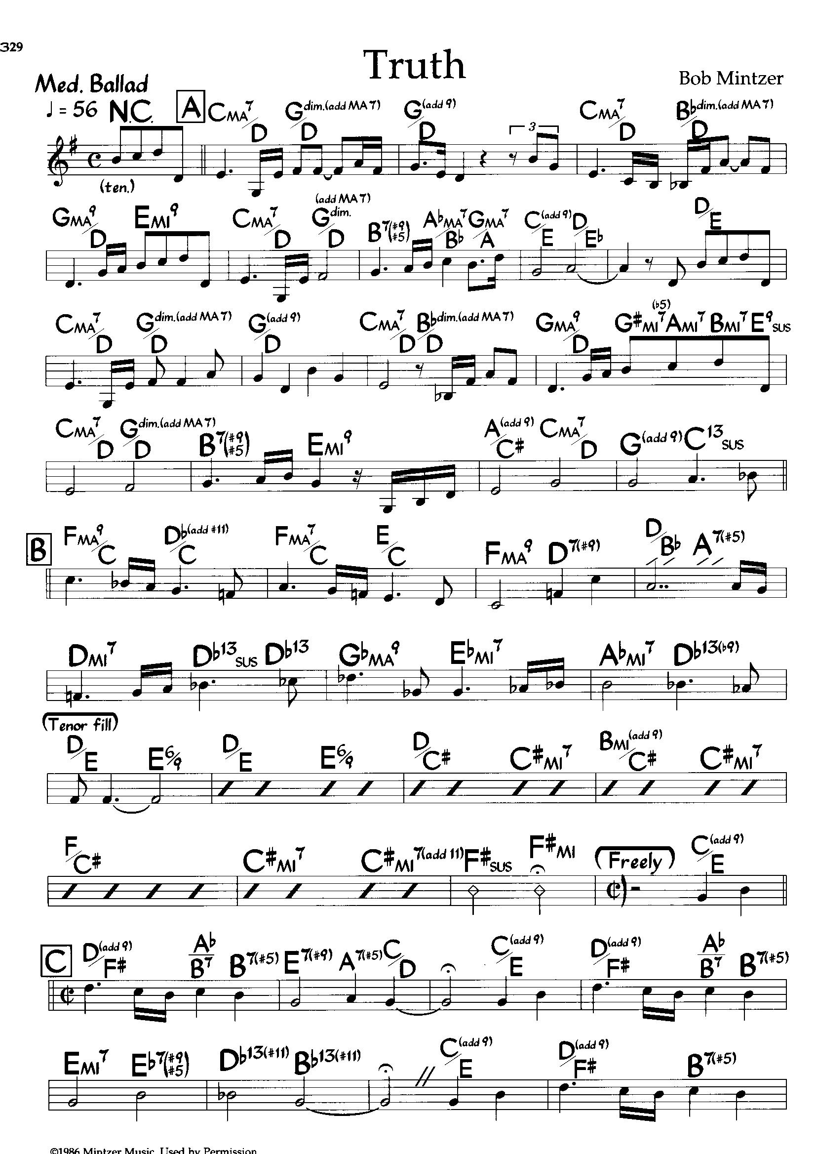 Truth — Bob Mintzer Truth — Bob Mintzer