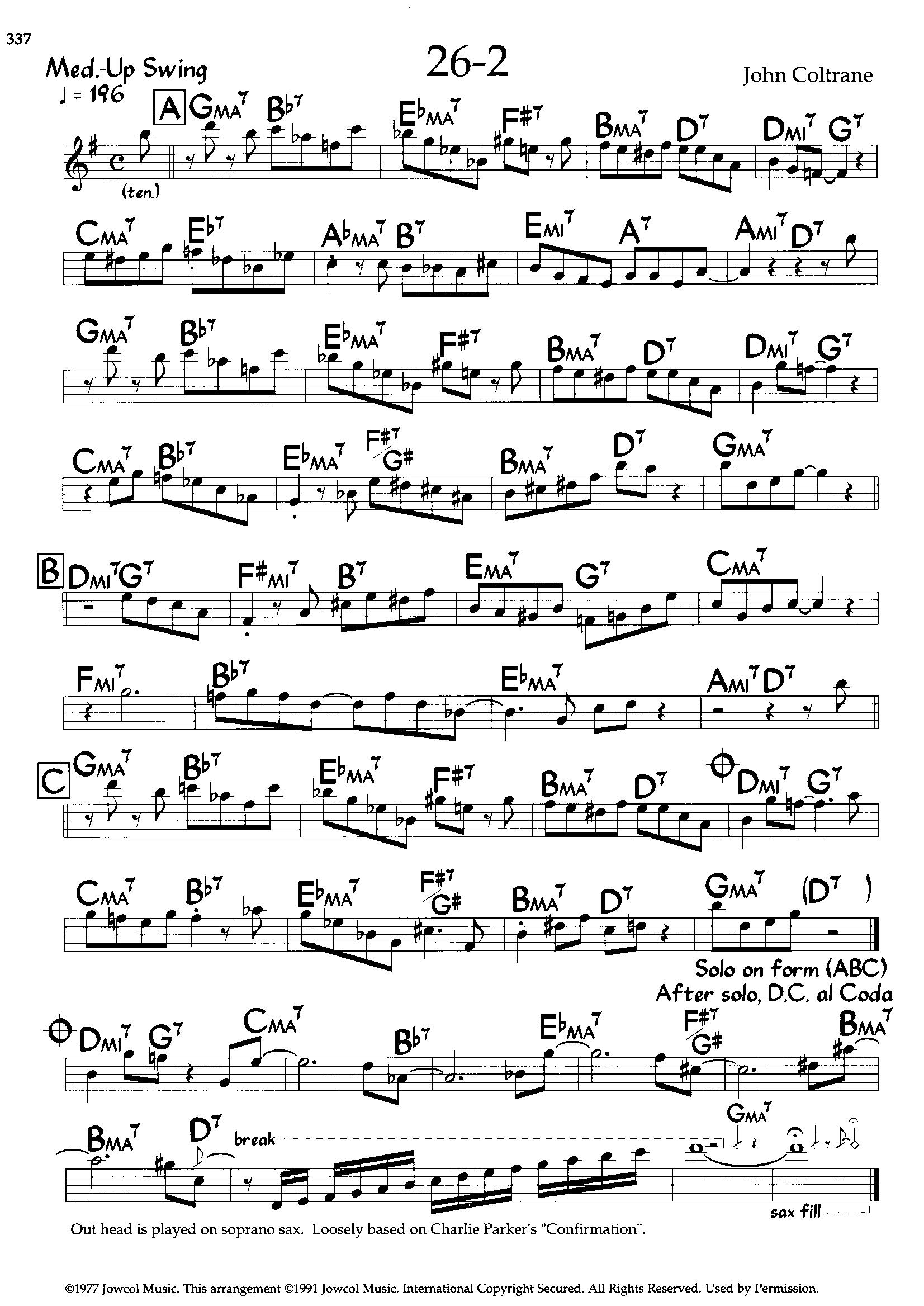 26-2 — John Coltrane 26-2 — John Coltrane