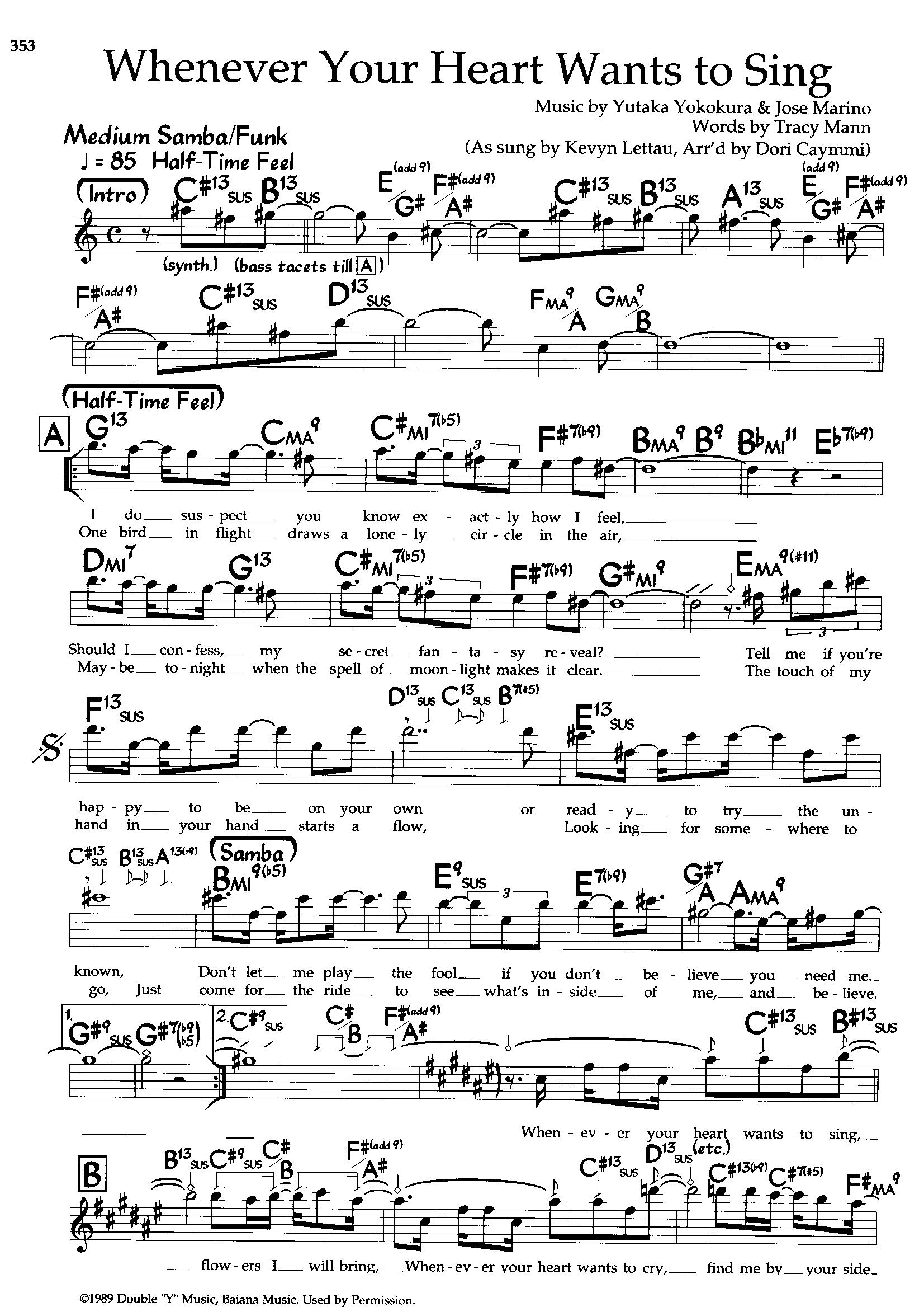 Whenever Your Heart Wants To Sing — Kevyn Lettau Whenever Your Heart Wants To Sing — Kevyn Lettau