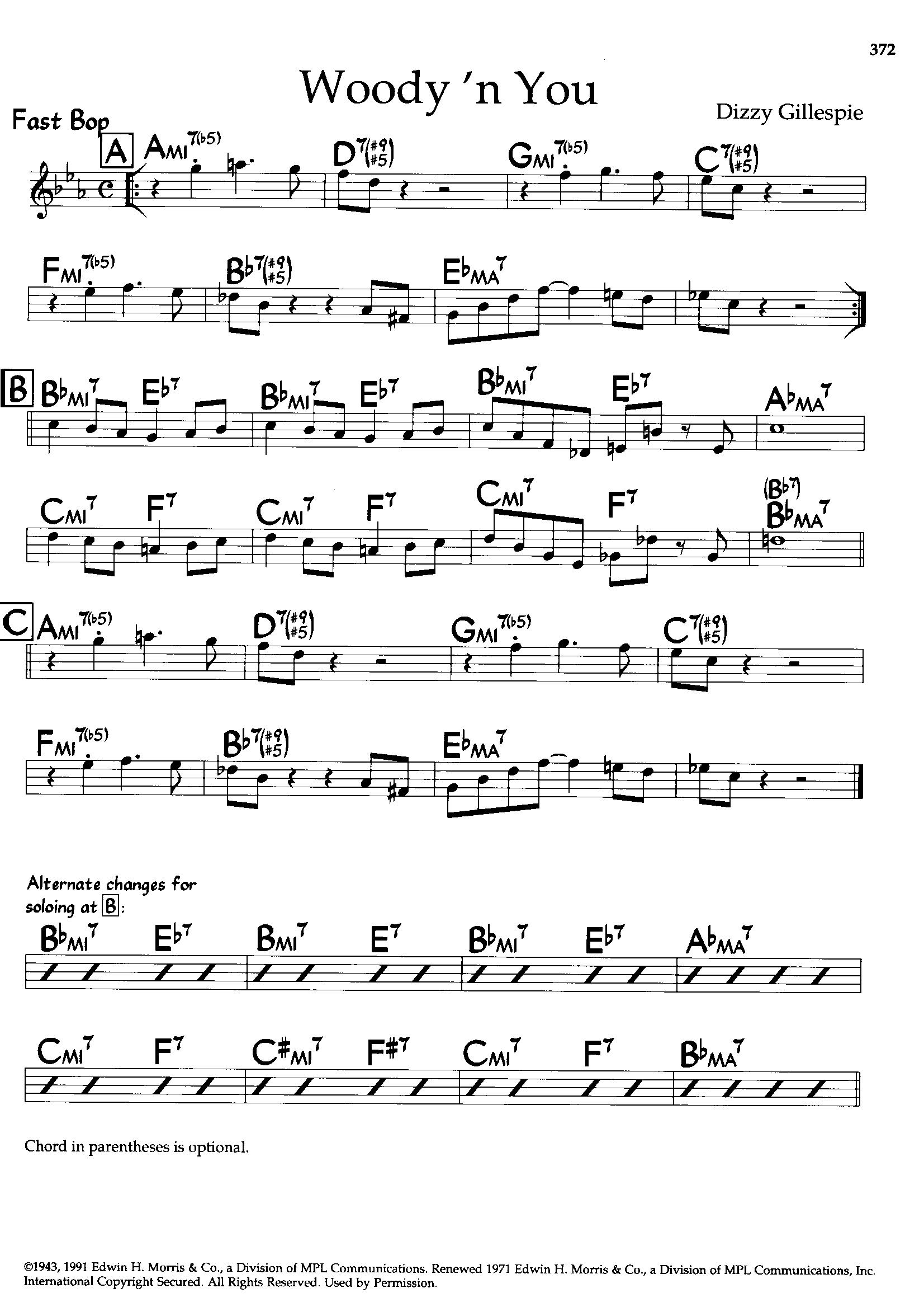 Woody 'N You — Dizzy Gillespie Woody 'N You — Dizzy Gillespie