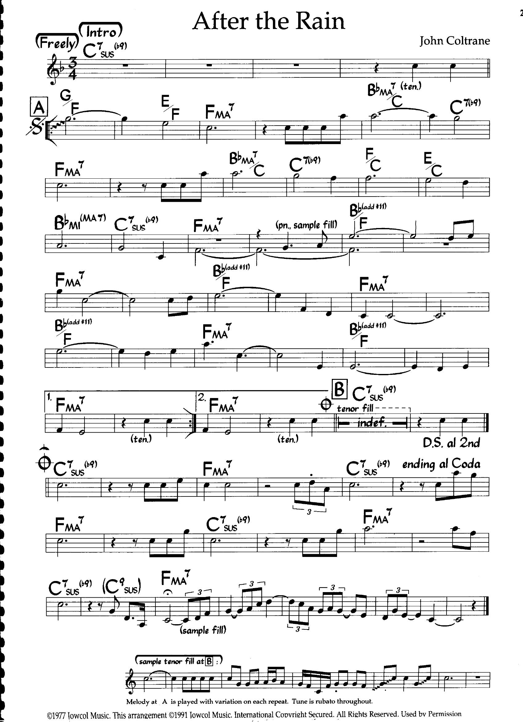 After The Rain — John Coltrane After The Rain — John Coltrane