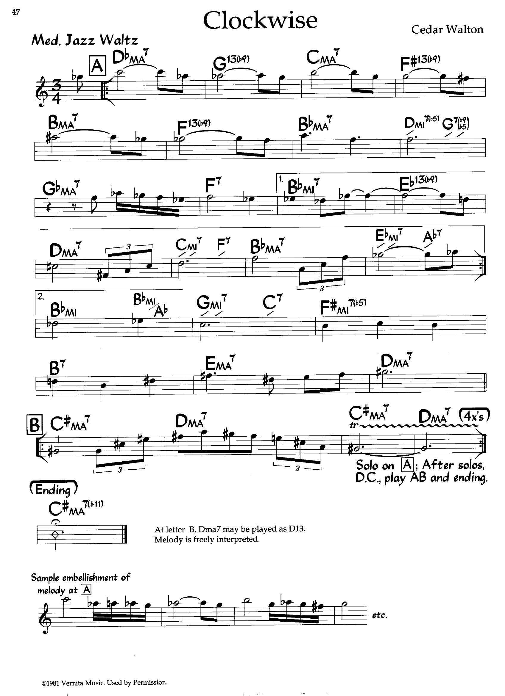 Clockwise — Cedar Walton Clockwise — Cedar Walton
