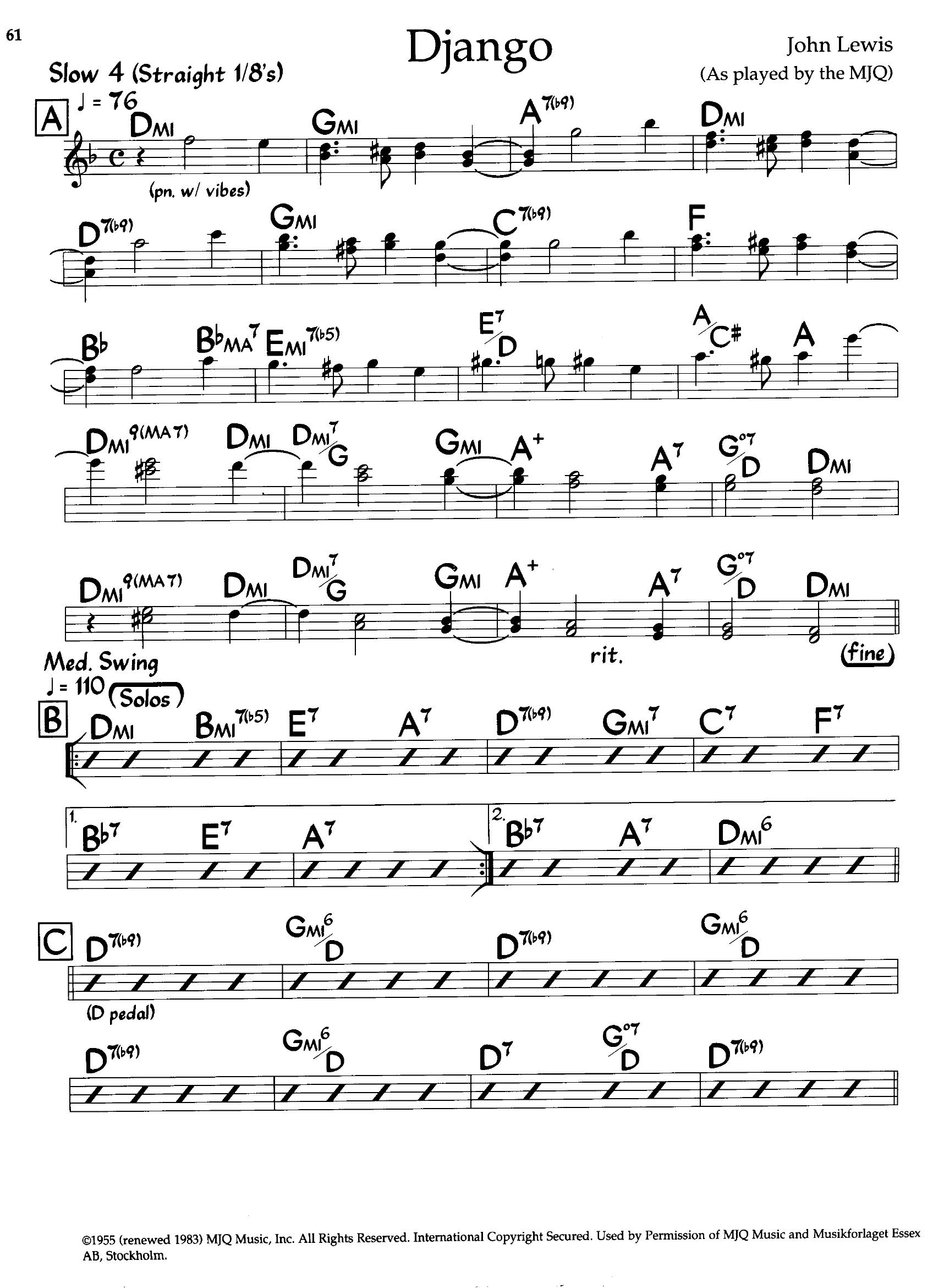 Django — Modern Jazz Quartet Django — Modern Jazz Quartet