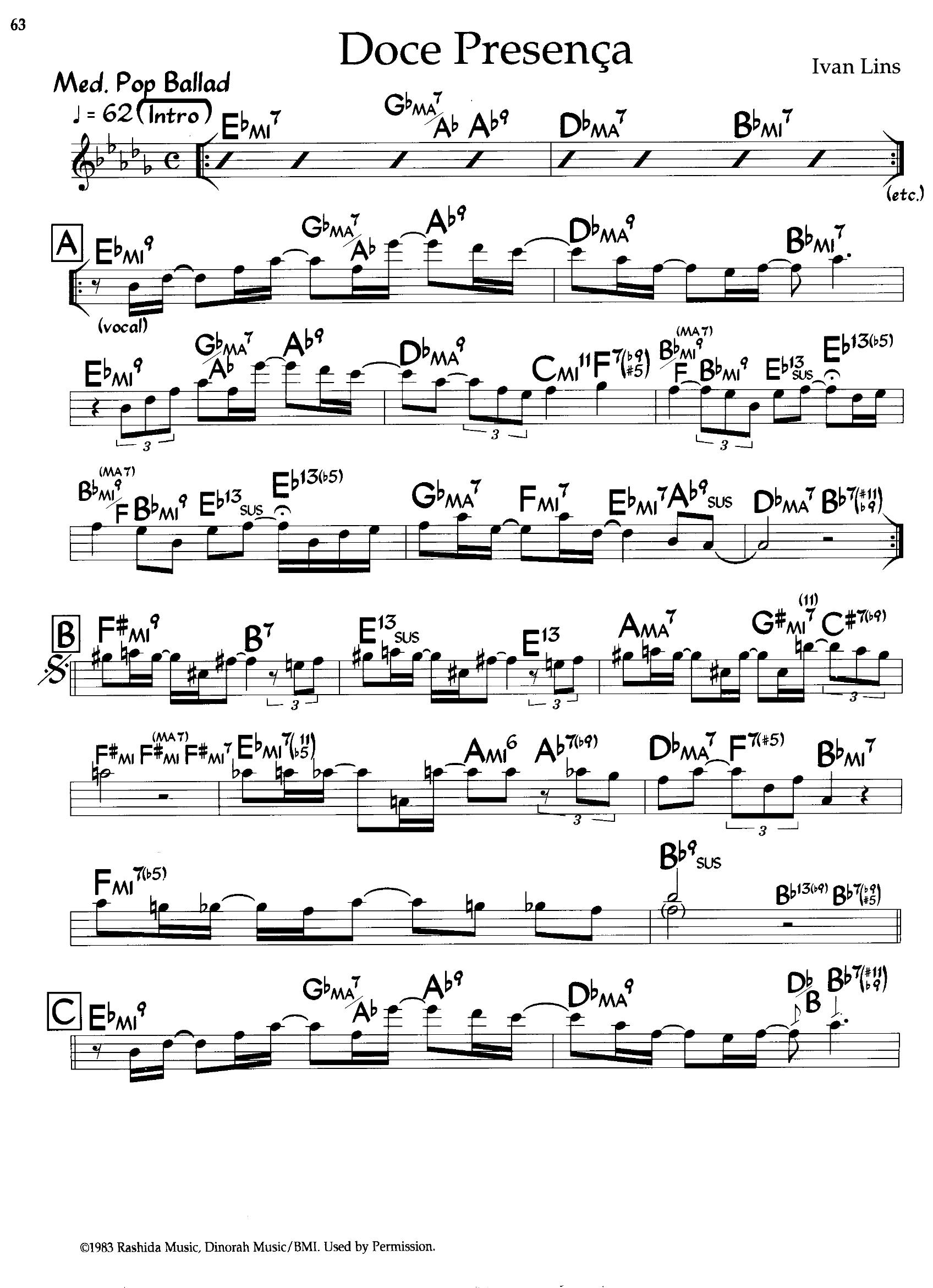 Doce Presenca — Ivan Lins Doce Presenca — Ivan Lins