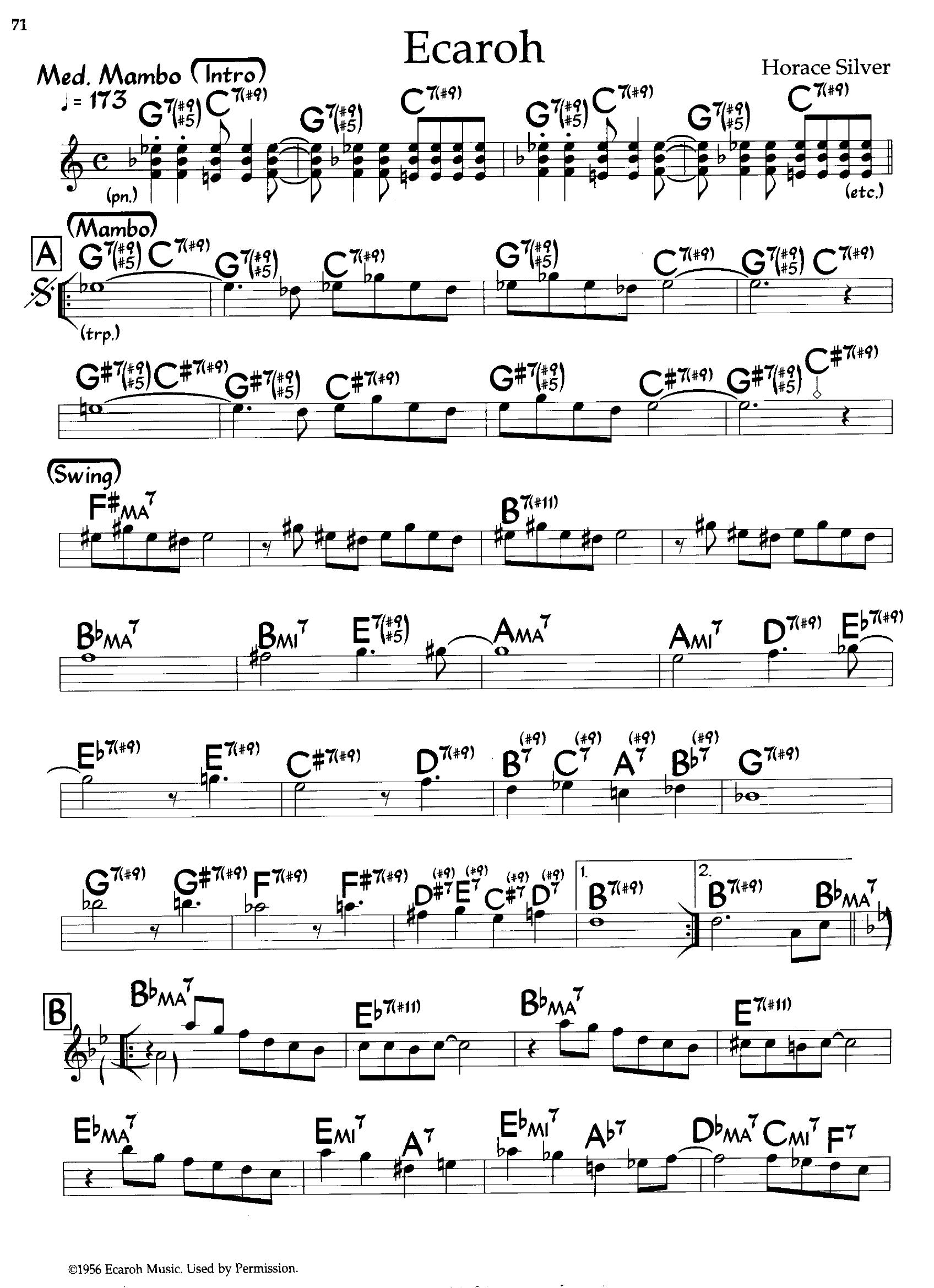 Ecaroh — Horace Silver Ecaroh — Horace Silver
