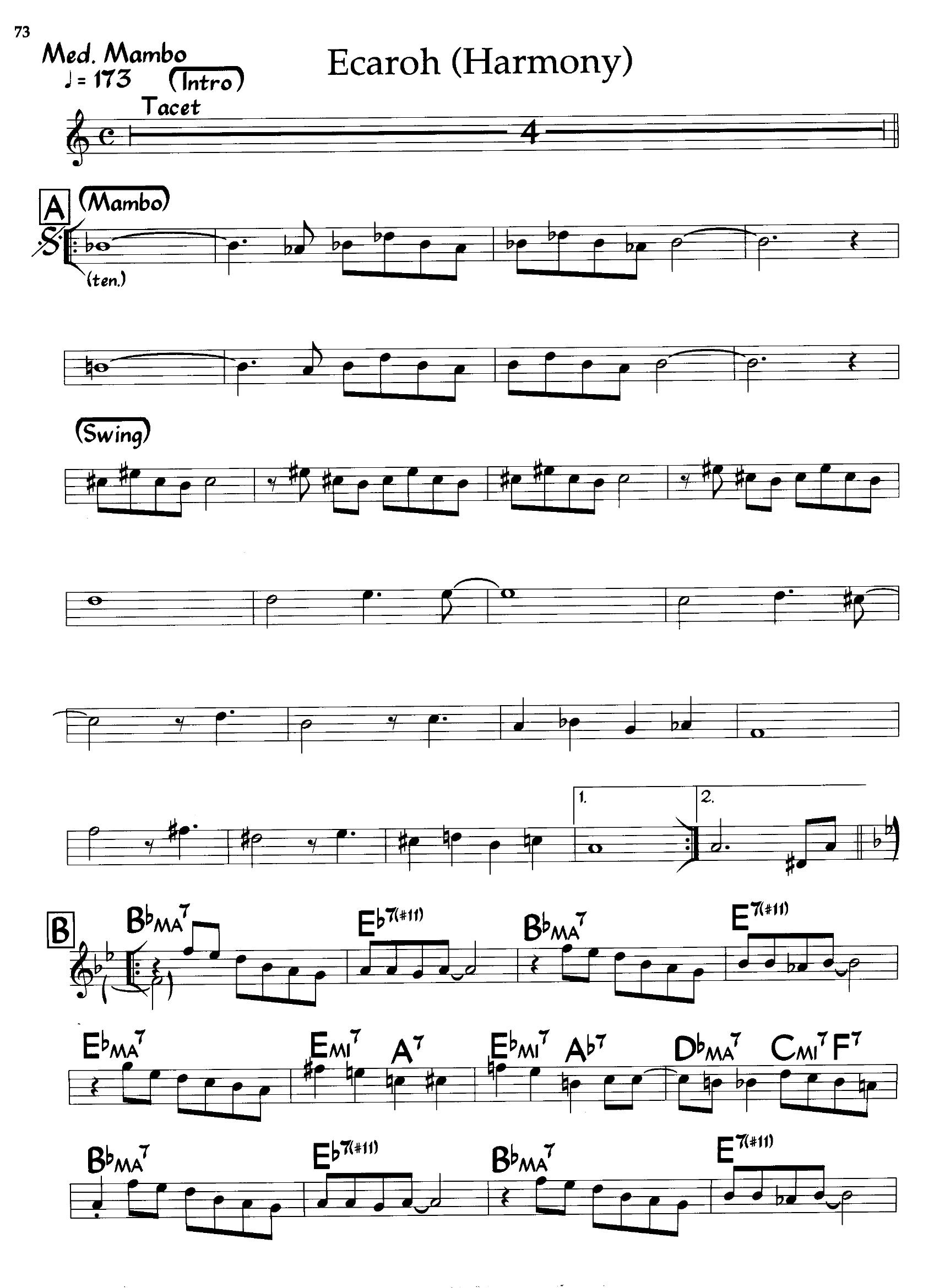 Ecaroh — Horace Silver Ecaroh — Horace Silver