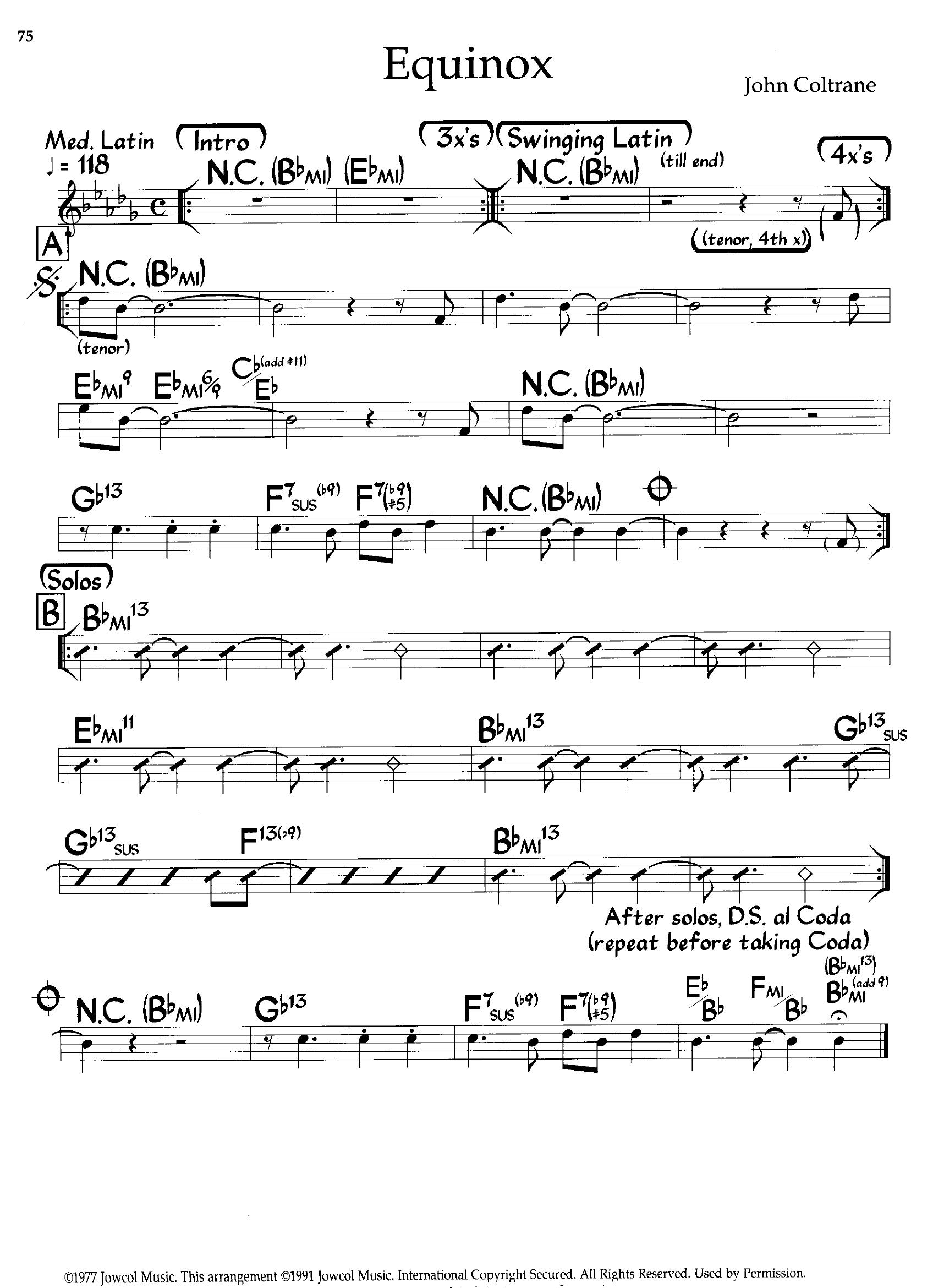 Equinox — John Coltrane Equinox — John Coltrane