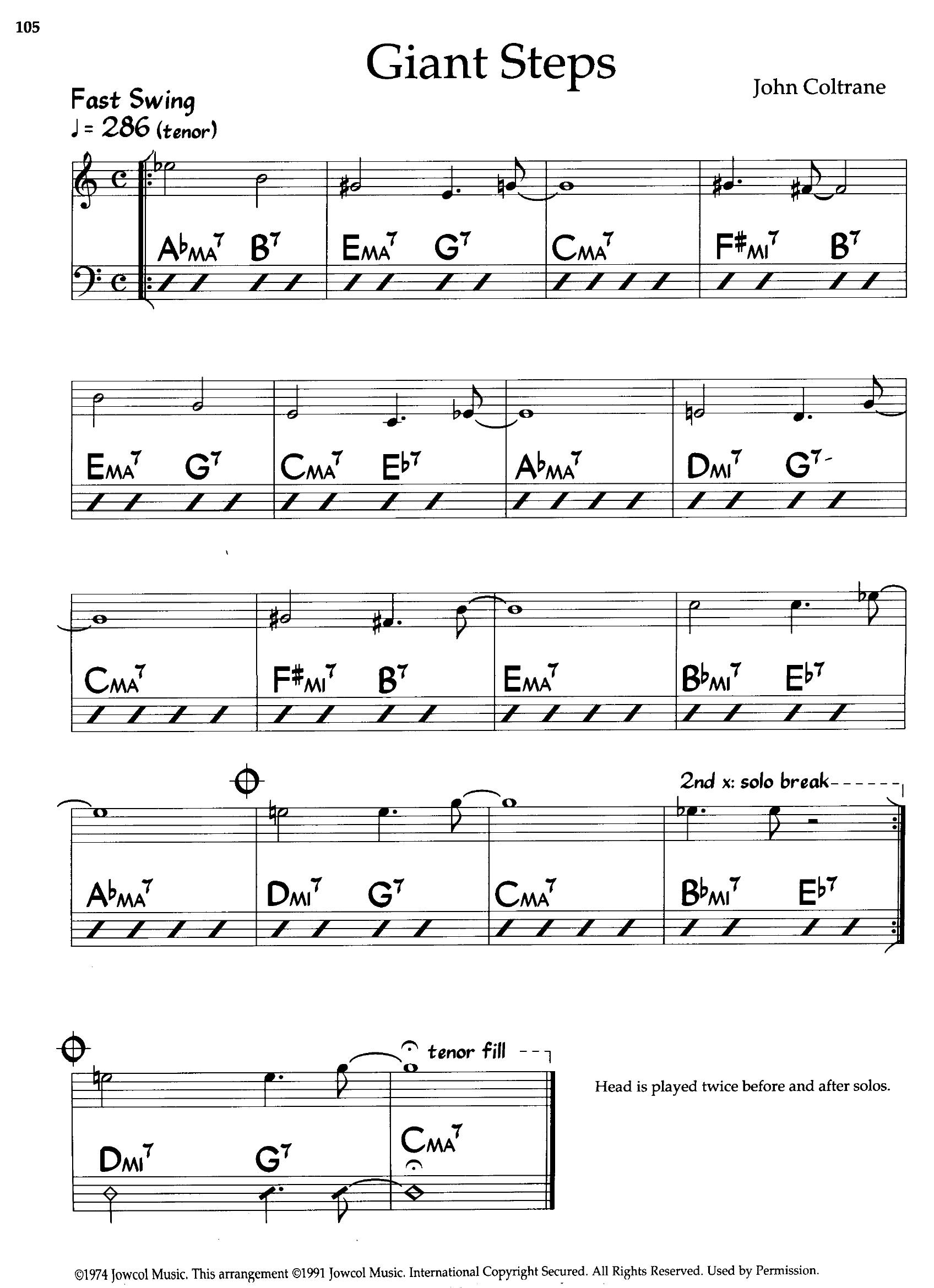 Giant Steps — John Coltrane Giant Steps — John Coltrane