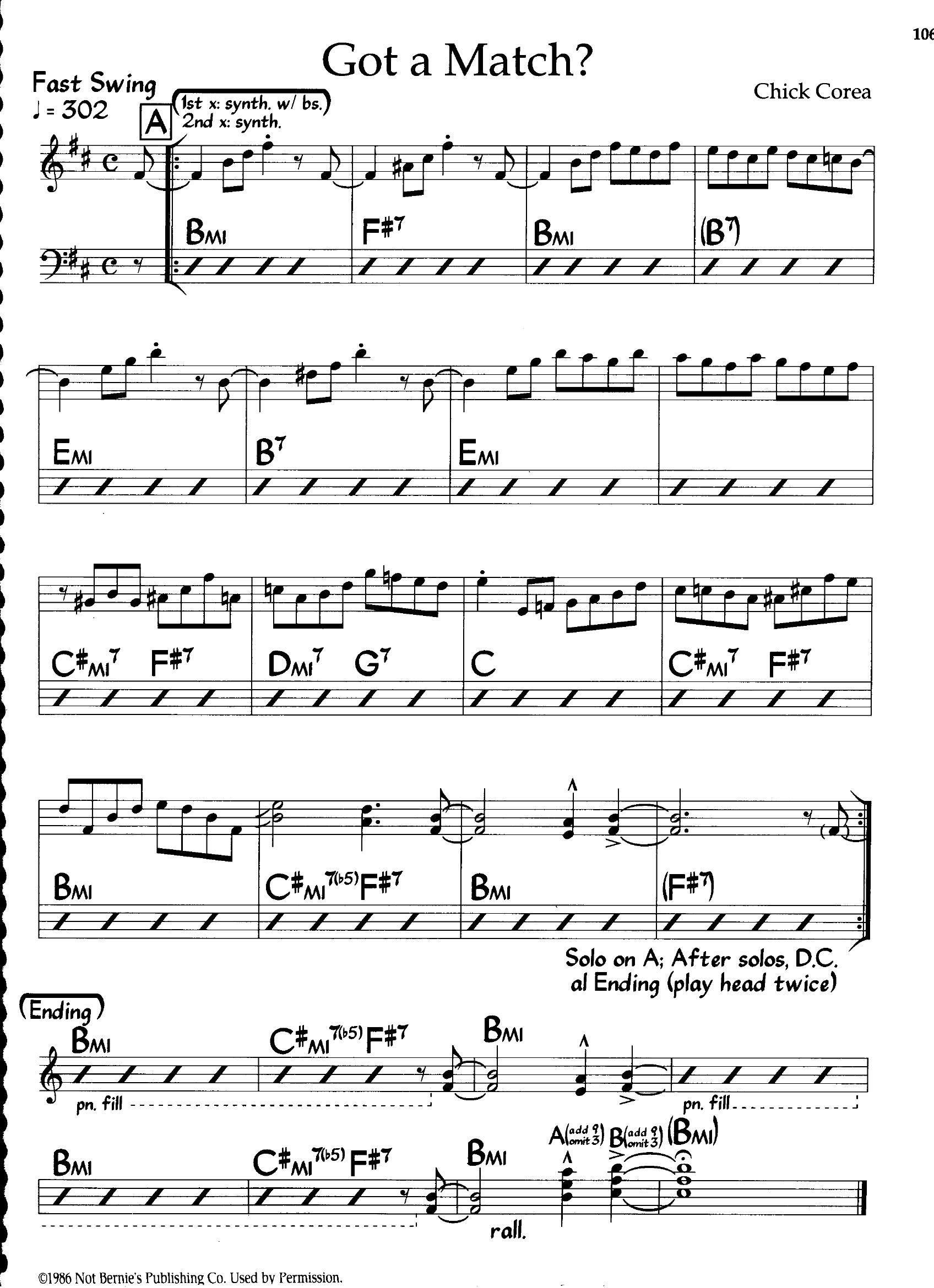 Got A Match — Chick Corea Got A Match — Chick Corea