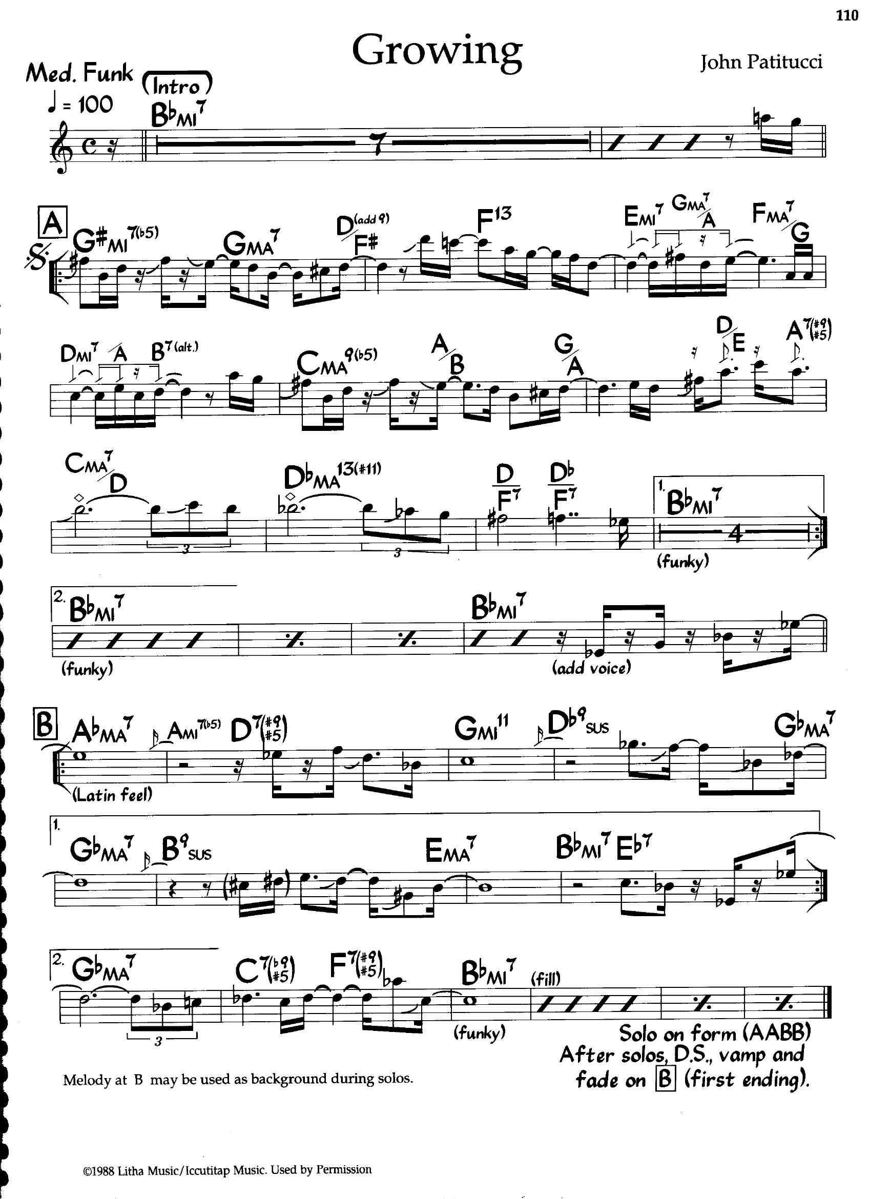 Growing — John Patitucci Growing — John Patitucci