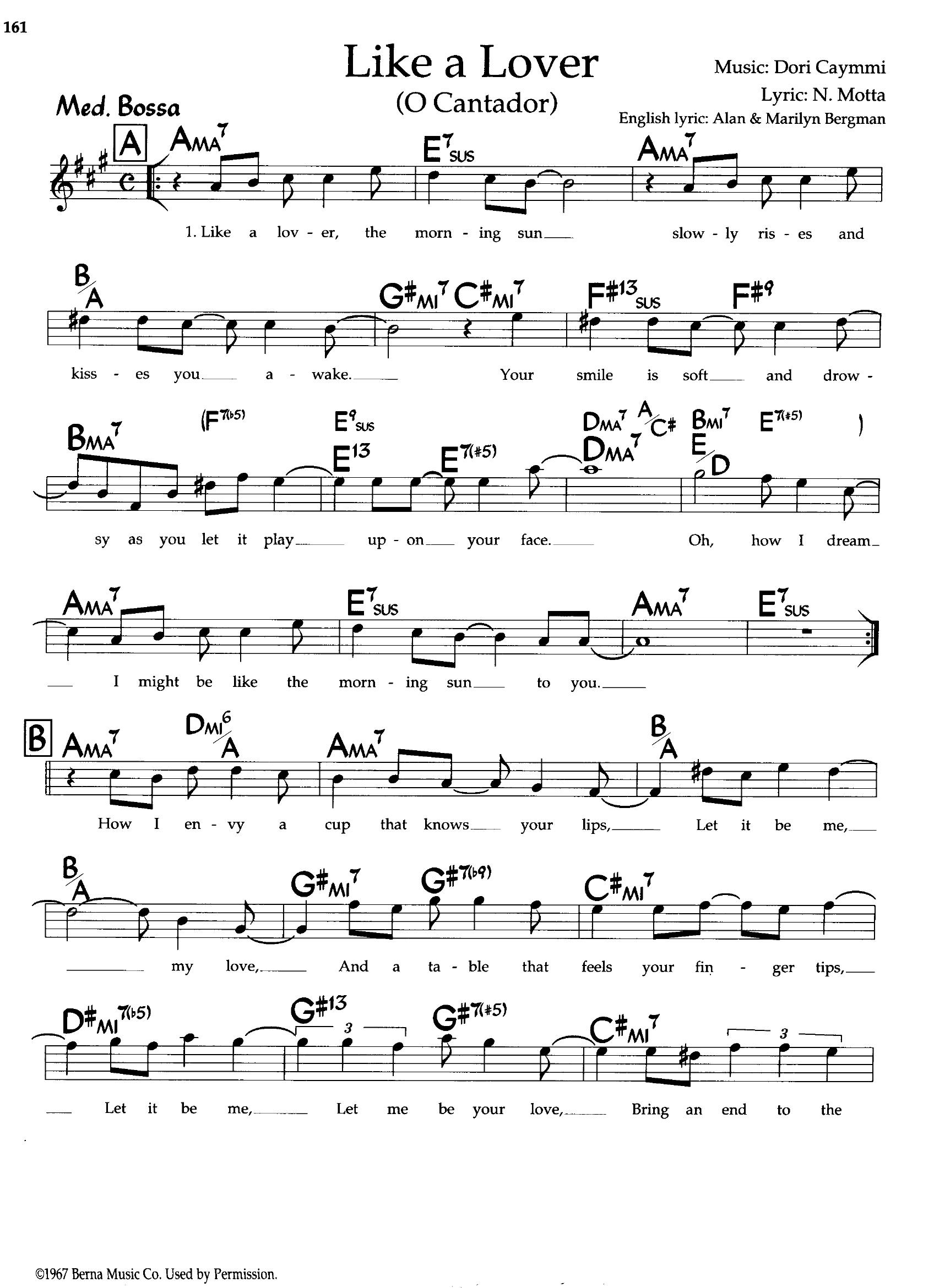 Like A Lover (O Cantador) — Dori Caymmi Like A Lover (O Cantador) — Dori Caymmi