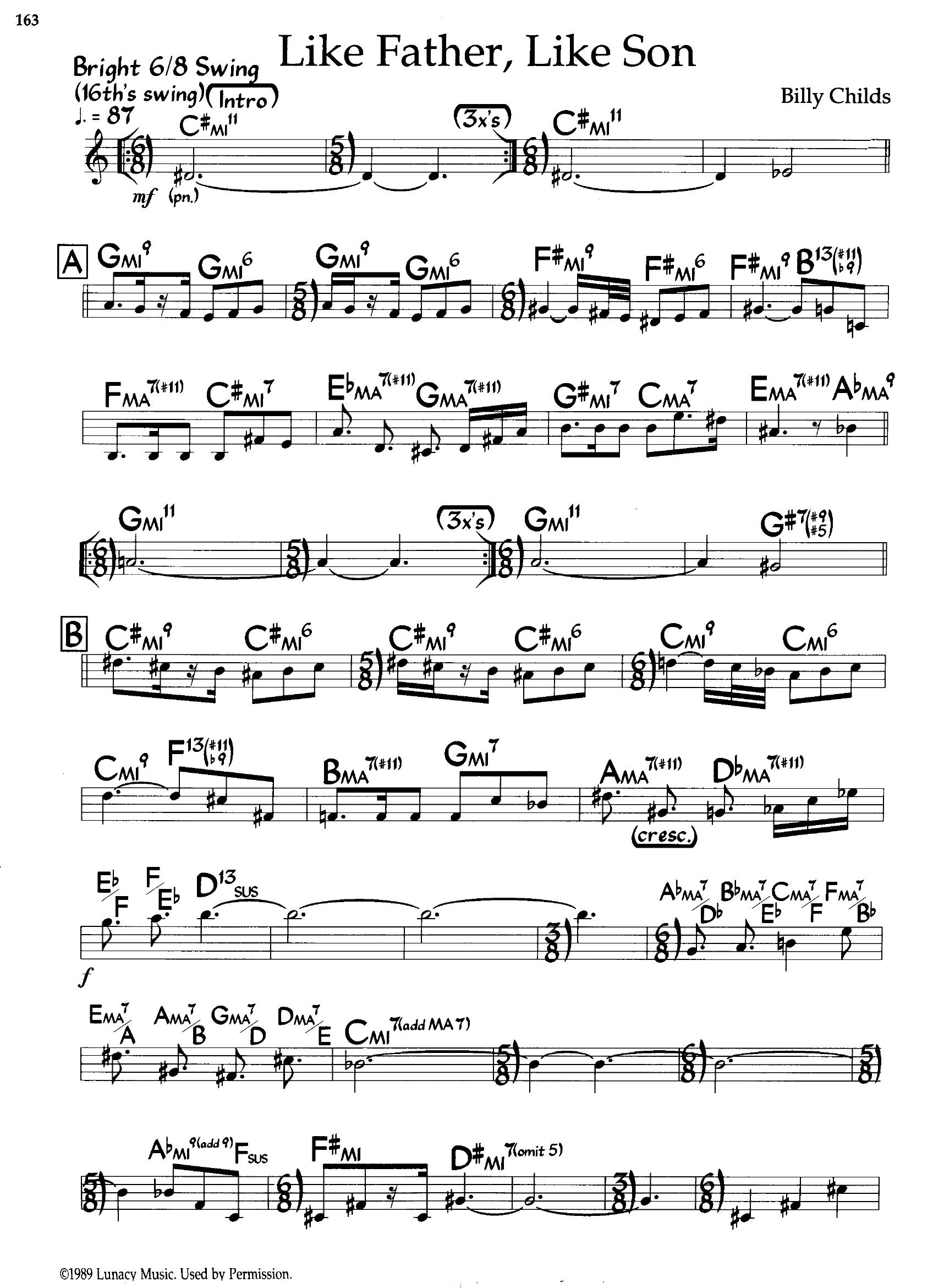 Like Father, Like Son — Billy Childs Like Father, Like Son — Billy Childs