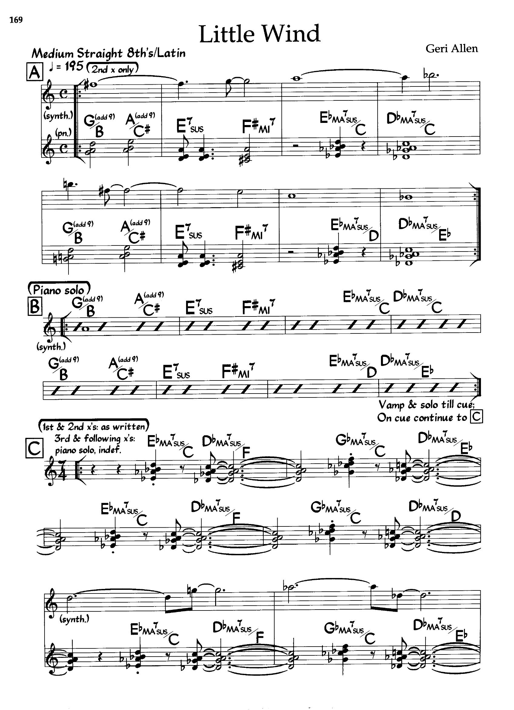 Little Wind — Geri Allen Little Wind — Geri Allen